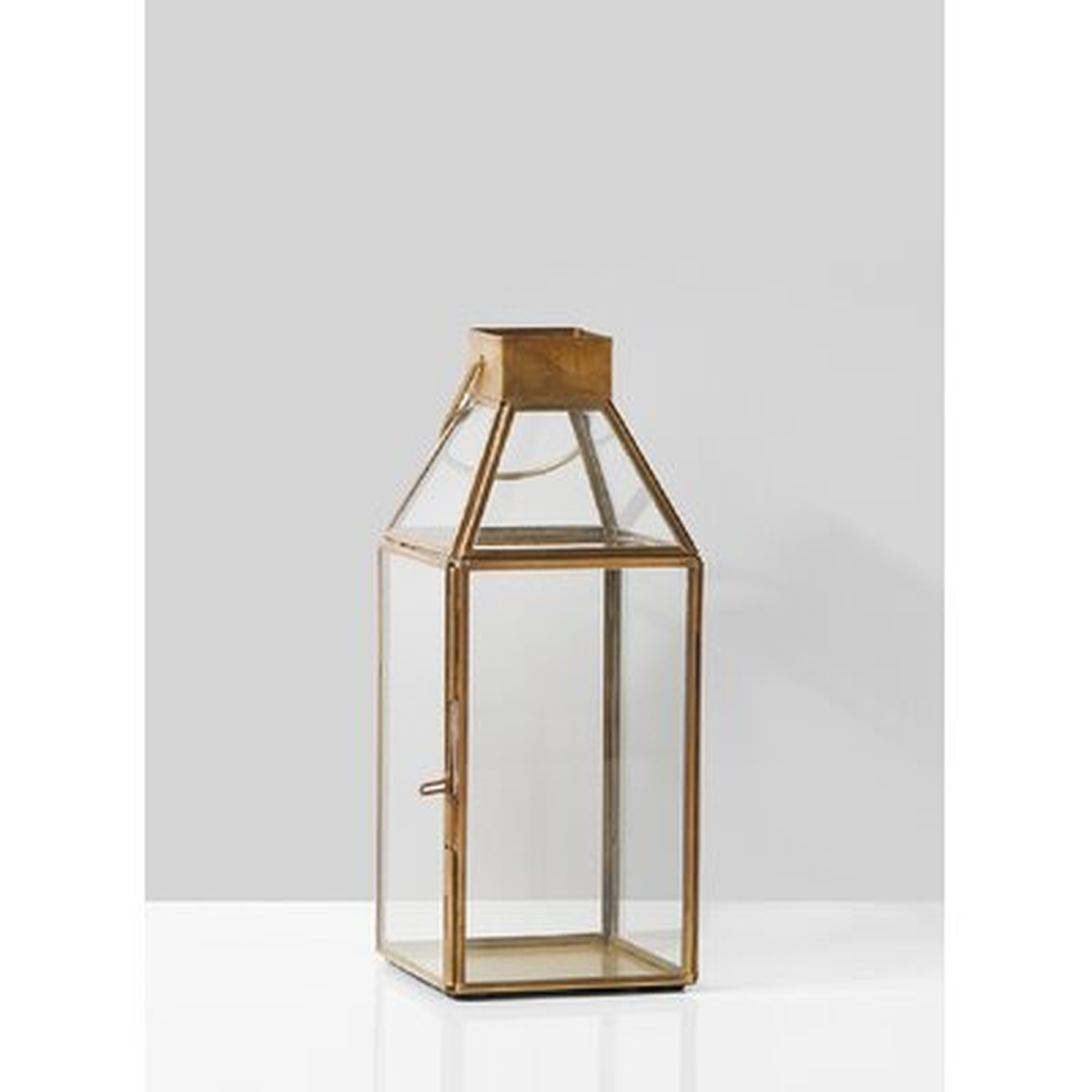 Square Glass and Metal Lantern - Wayfair
