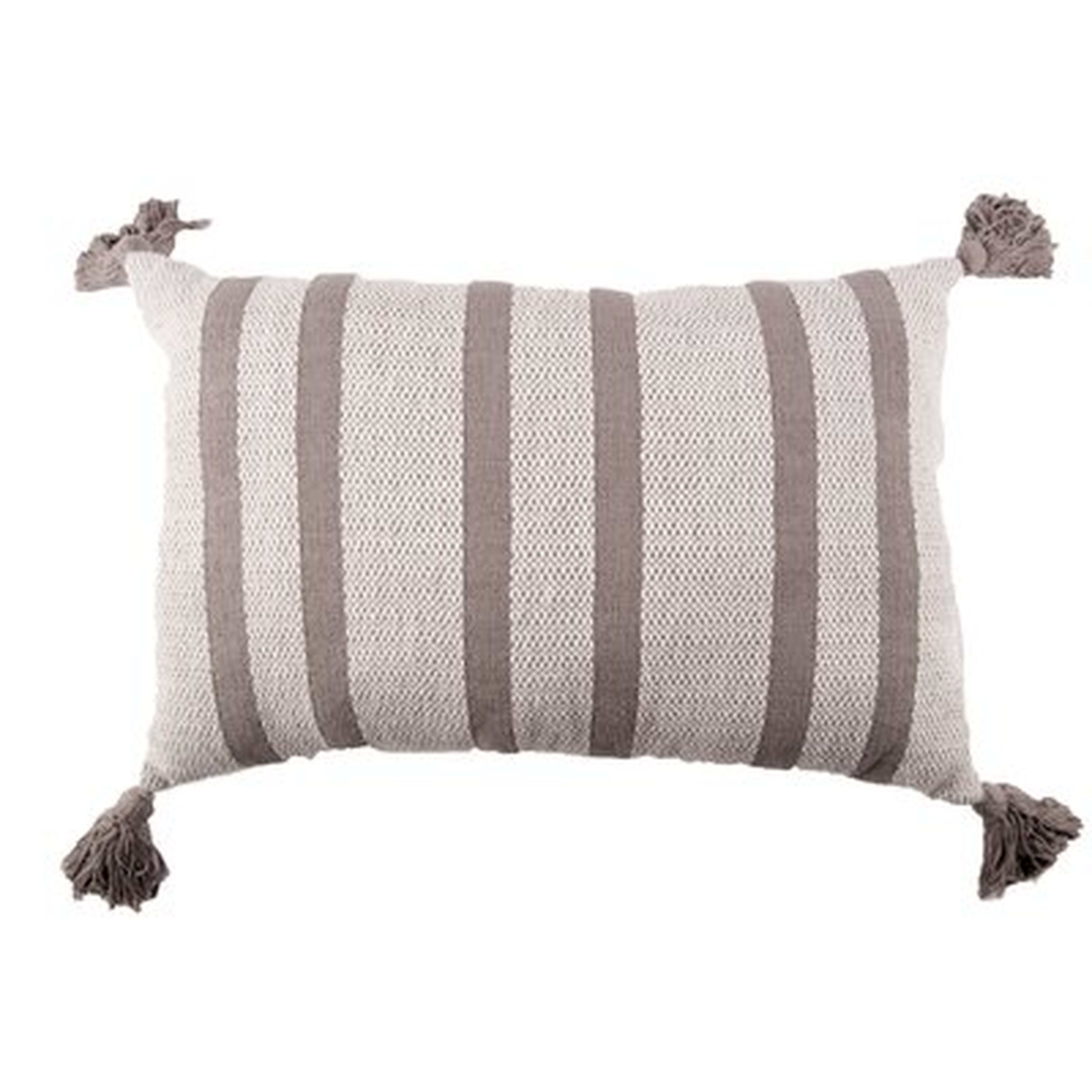 Marguerite Cotton Striped Lumbar Pillow - Birch Lane