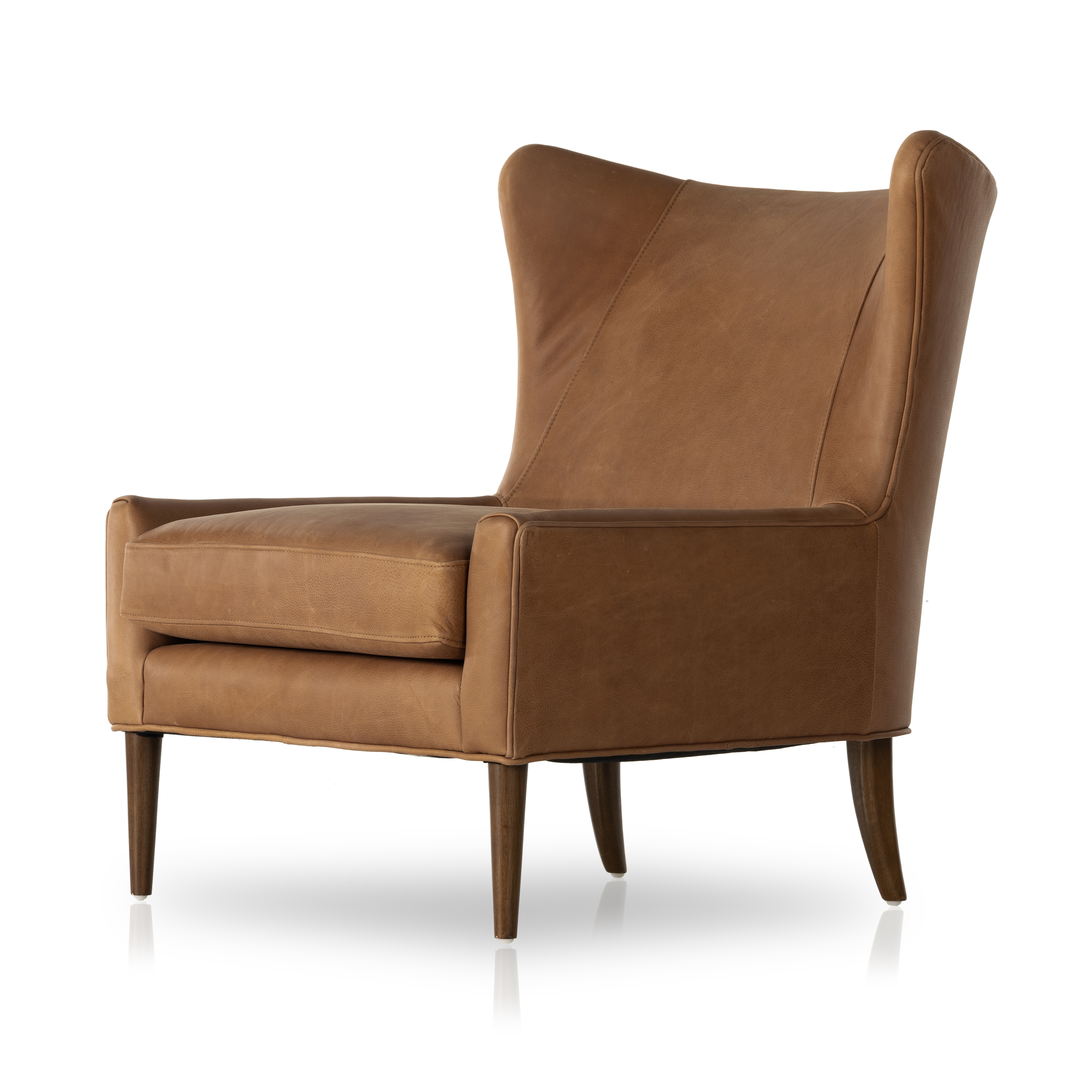 Marlow Wing Chair-Palermo Cognac - Four Hands