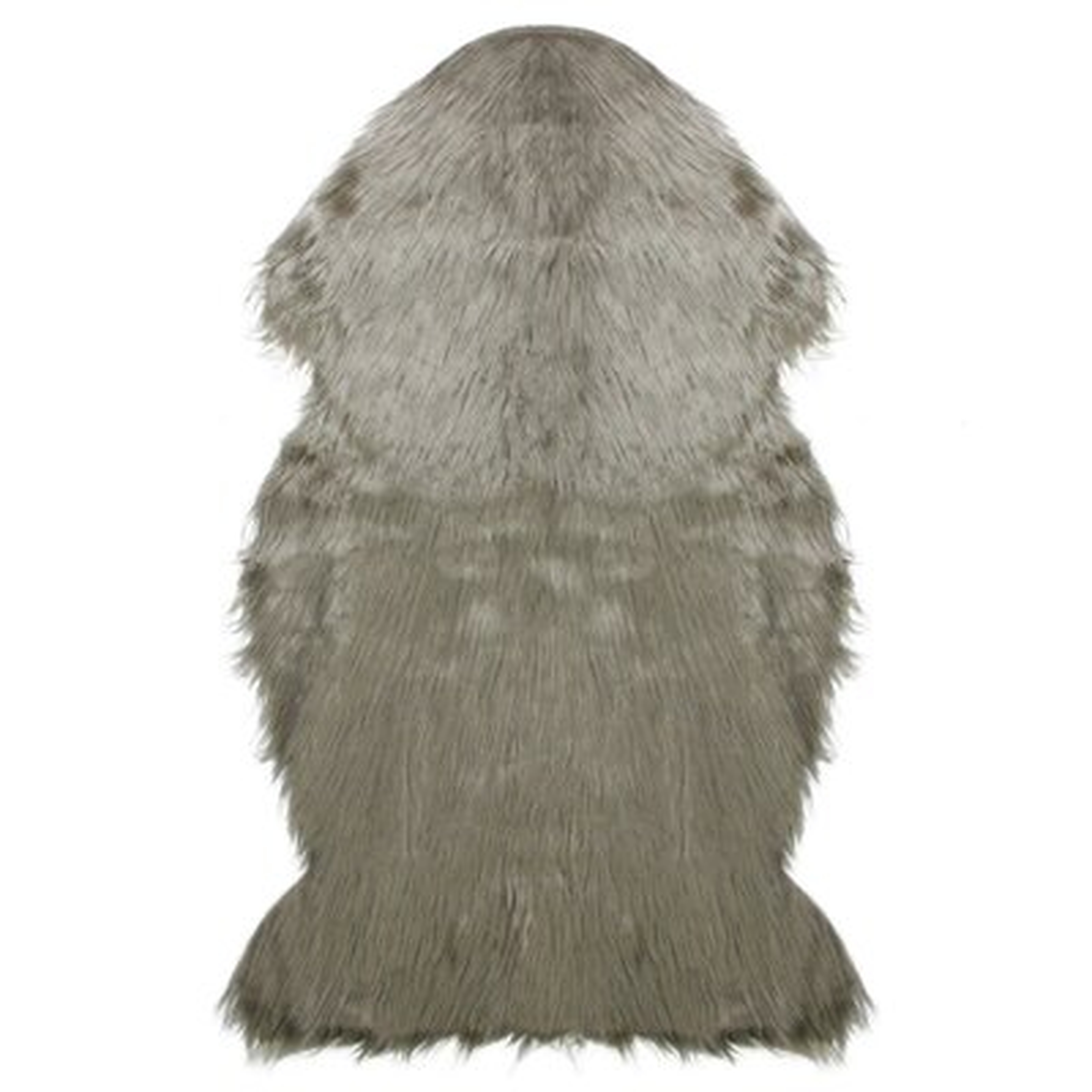2' x 3' Furry Chic Latte Brown Faux Fur Plush Pile Area Throw Rug - Wayfair