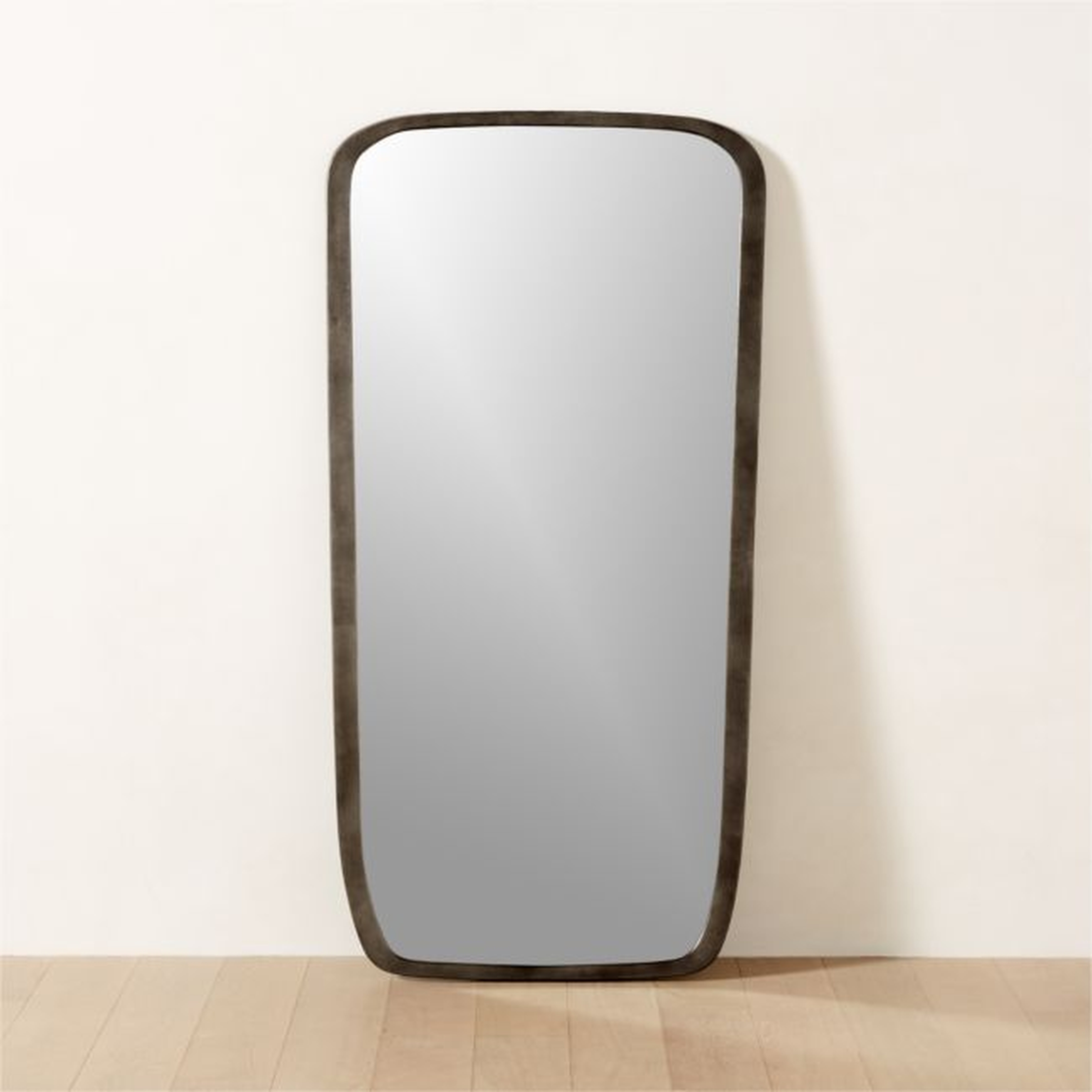 Ponder Black Full-Length Floor Mirror 36''x72'' - CB2