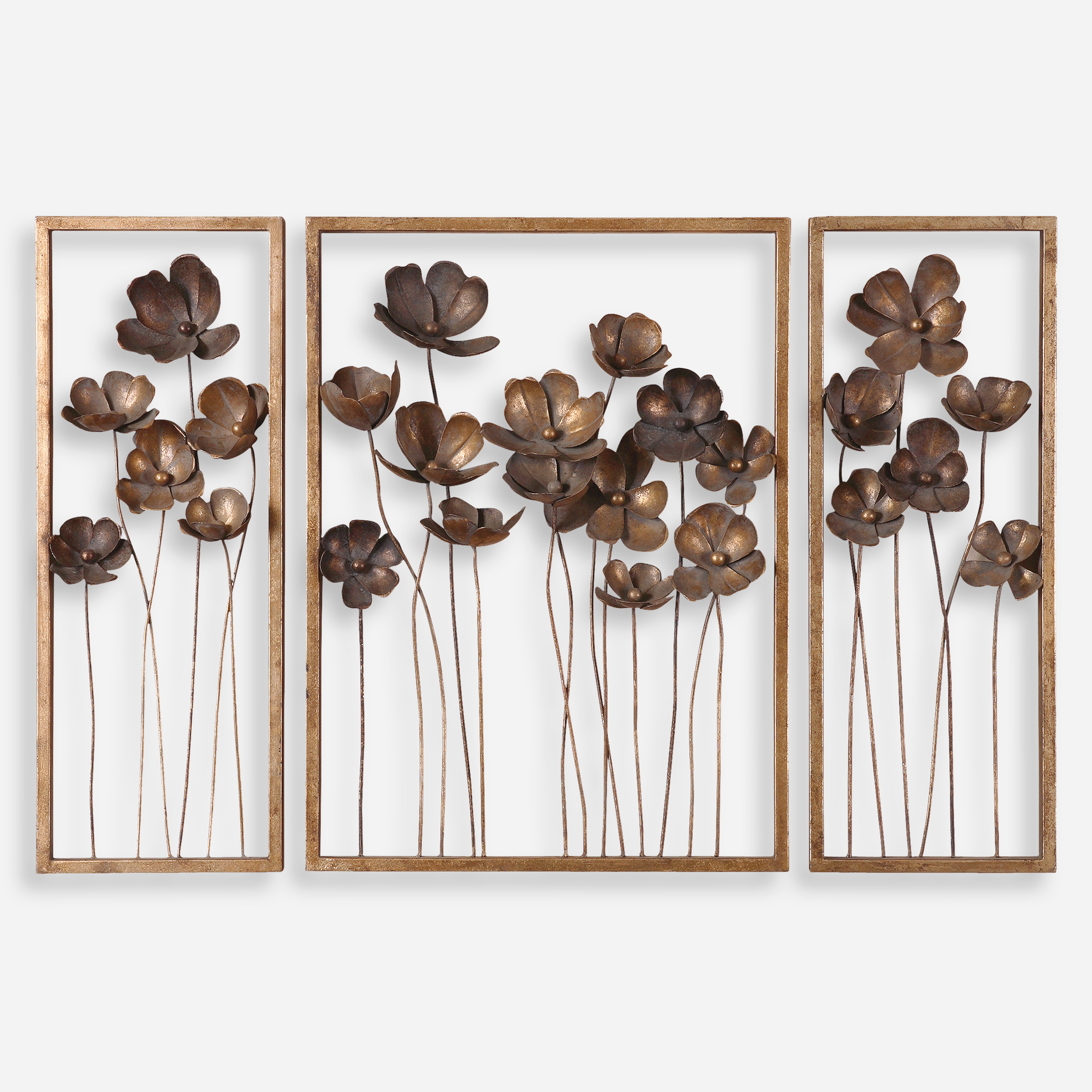Metal Tulips Wall Art Set/3 - Uttermost