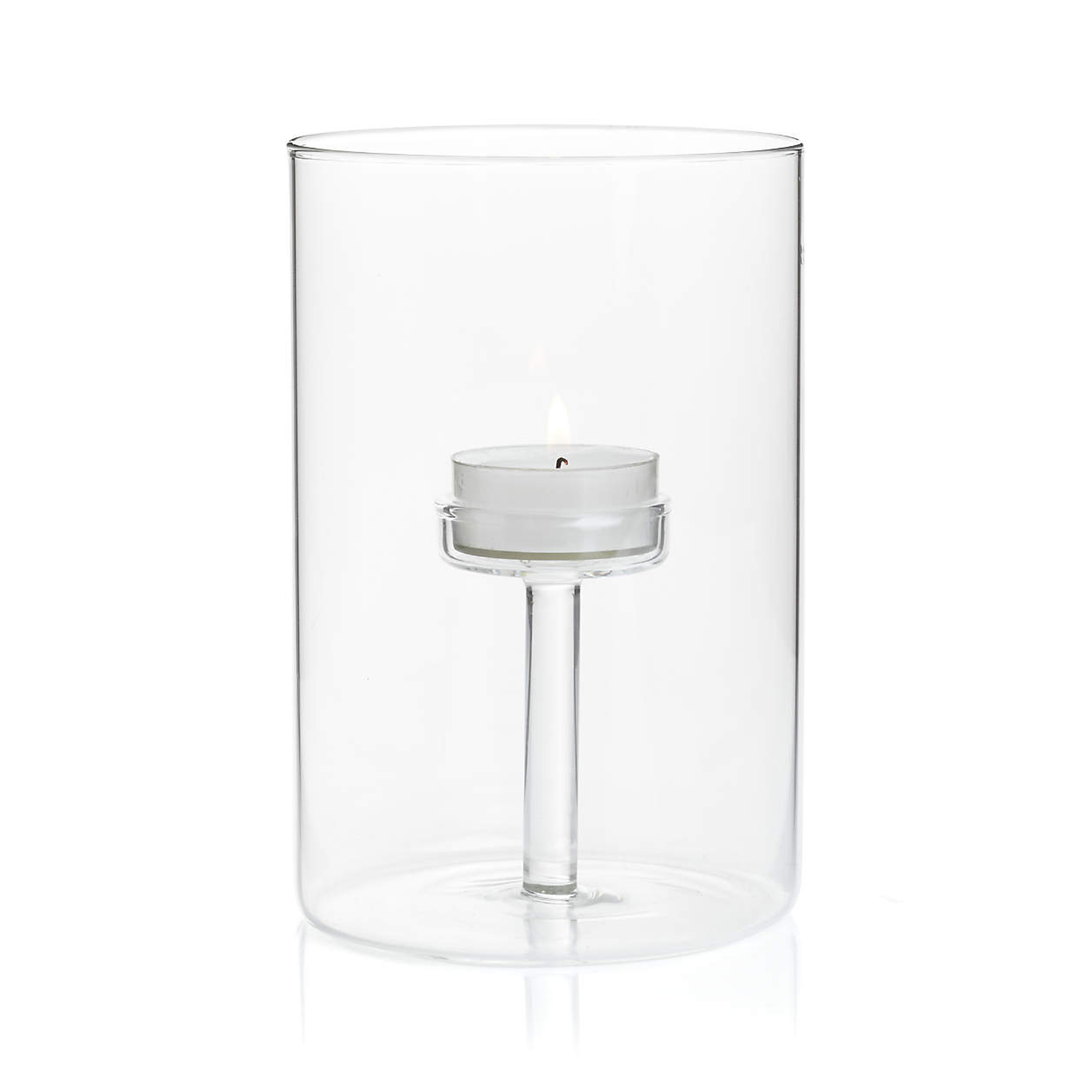 Elsa Large Glass Tealight Candle Holder - Crate and Barrel