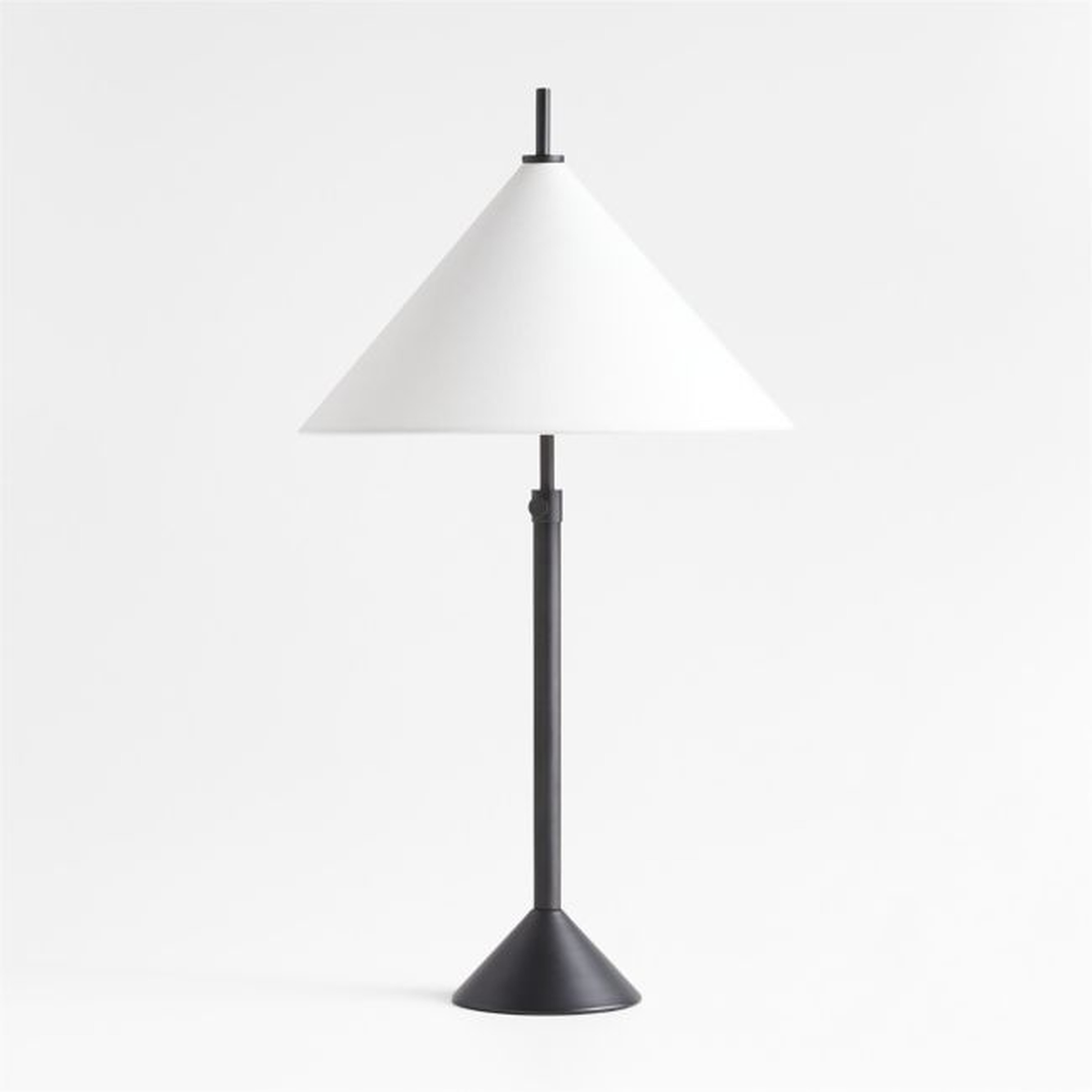 Seymour Telescoping Black Metal Table Lamp 25.25" - Crate and Barrel