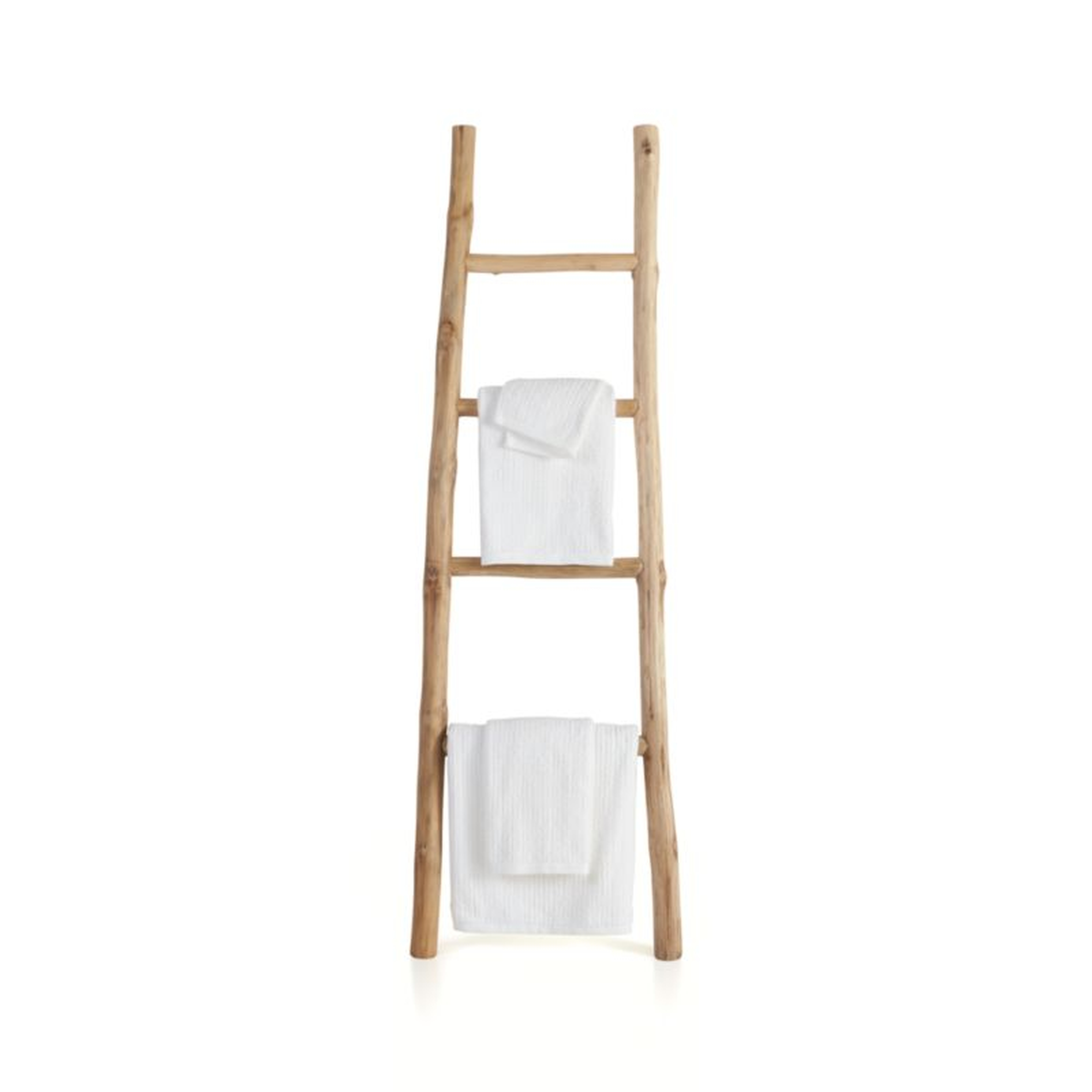 Teak Wood Decorative Throw Ladder - Crate and Barrel