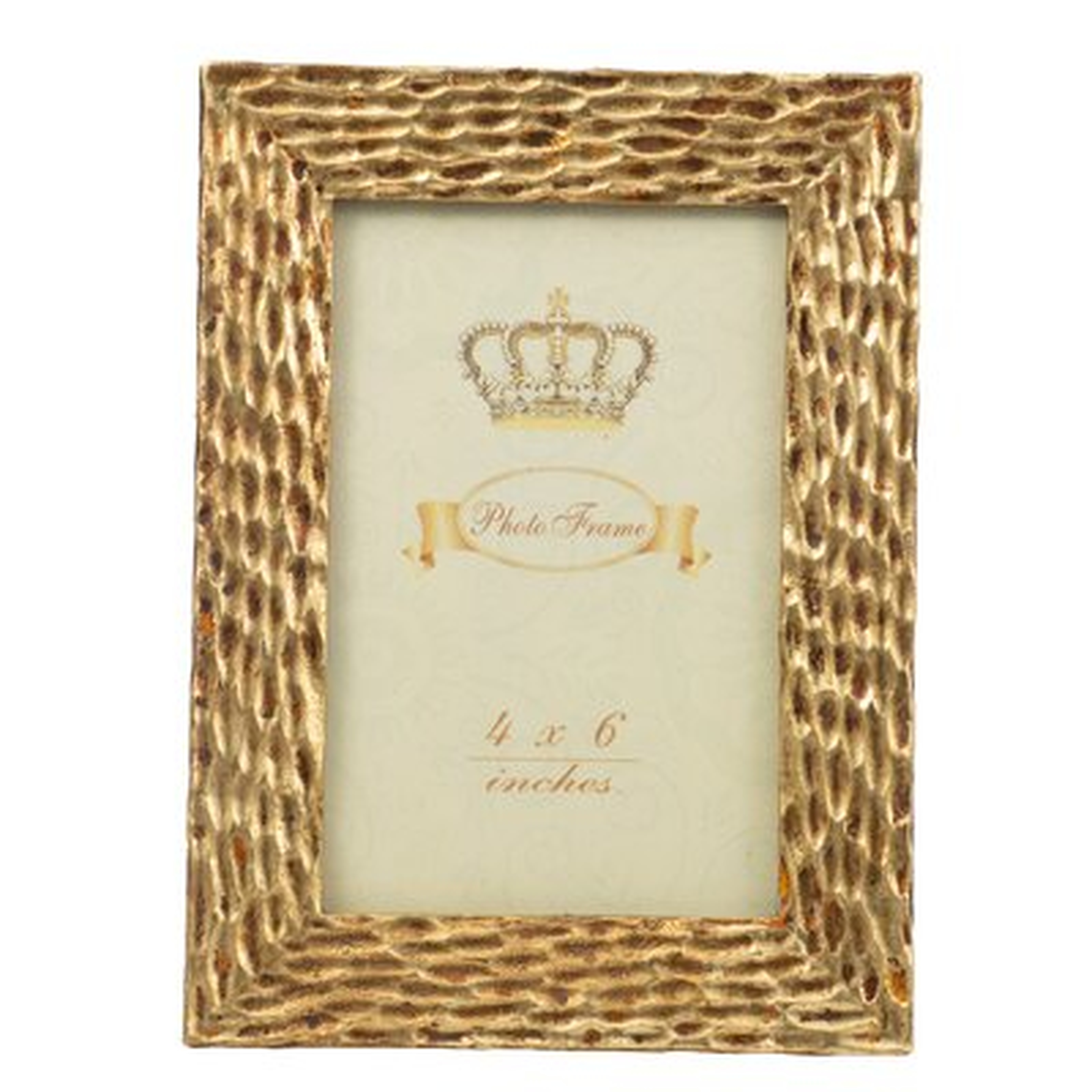 Jenna 4" X 6" Photo Frame - Antique Gold - Wayfair