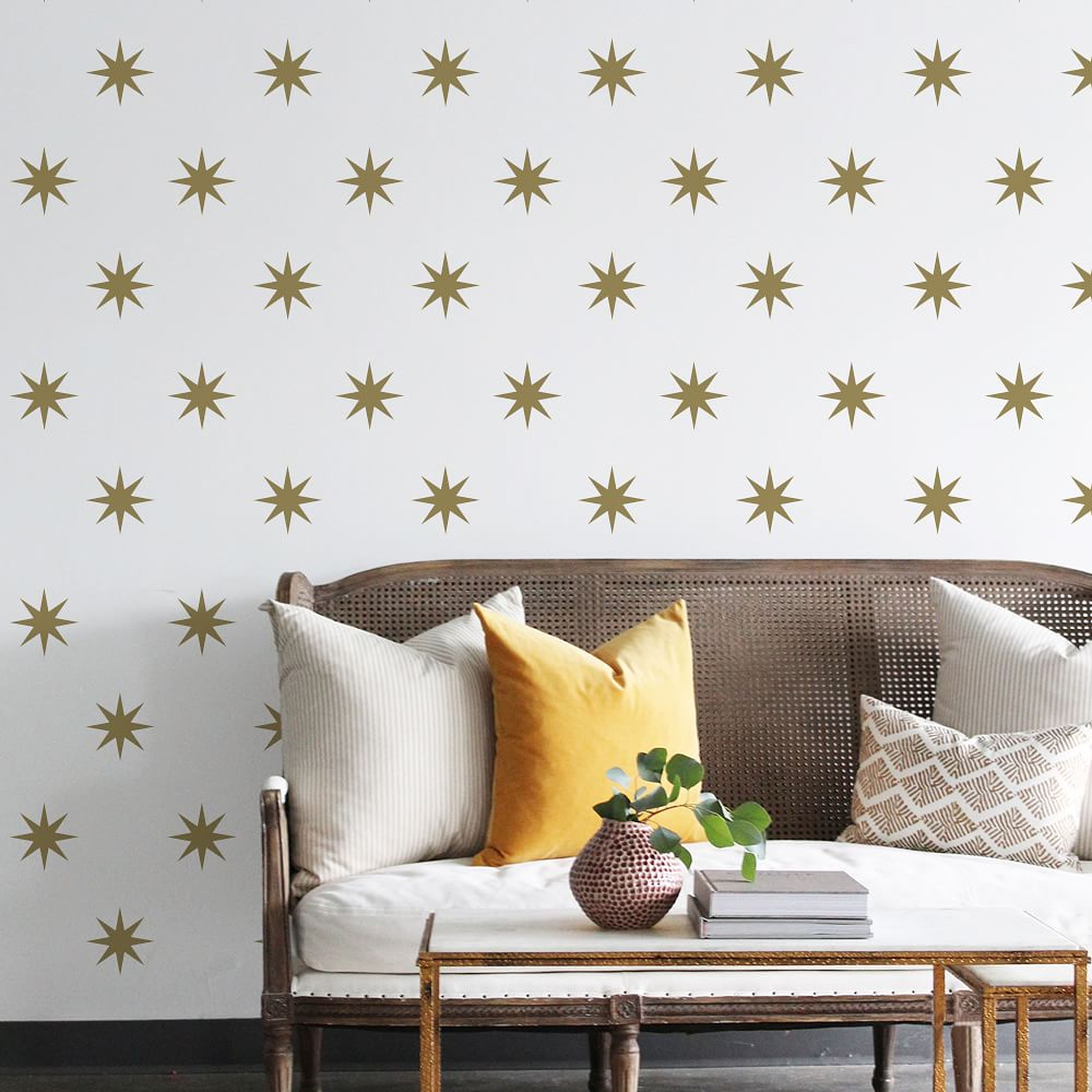 Seeing Stars Wall Decal, Gold Metallic - West Elm