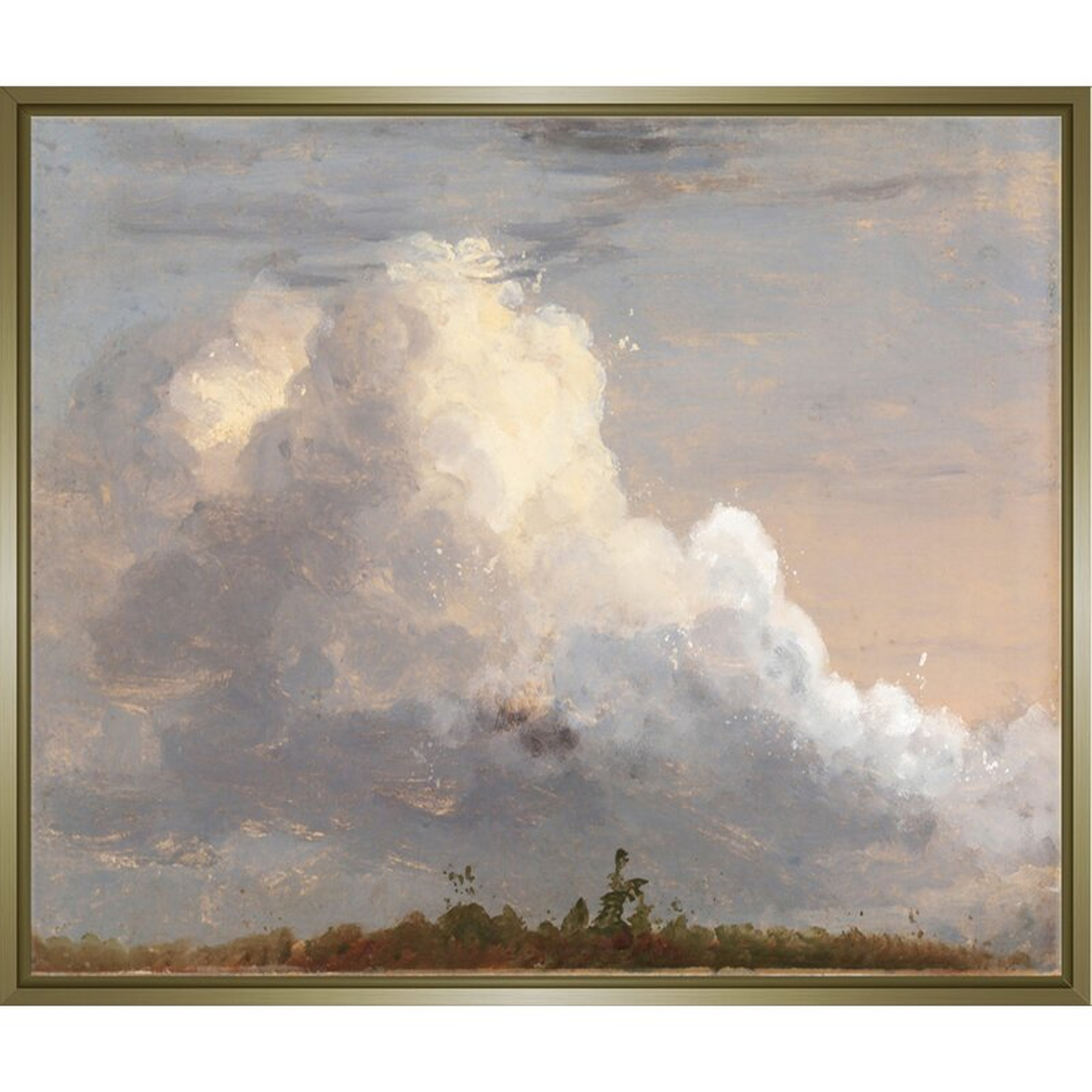 JBass Grand Gallery Collection 'Cloud Landscape' Print on Canvas Size: 31.75" H x 31.75" W x 1.75" D - Perigold