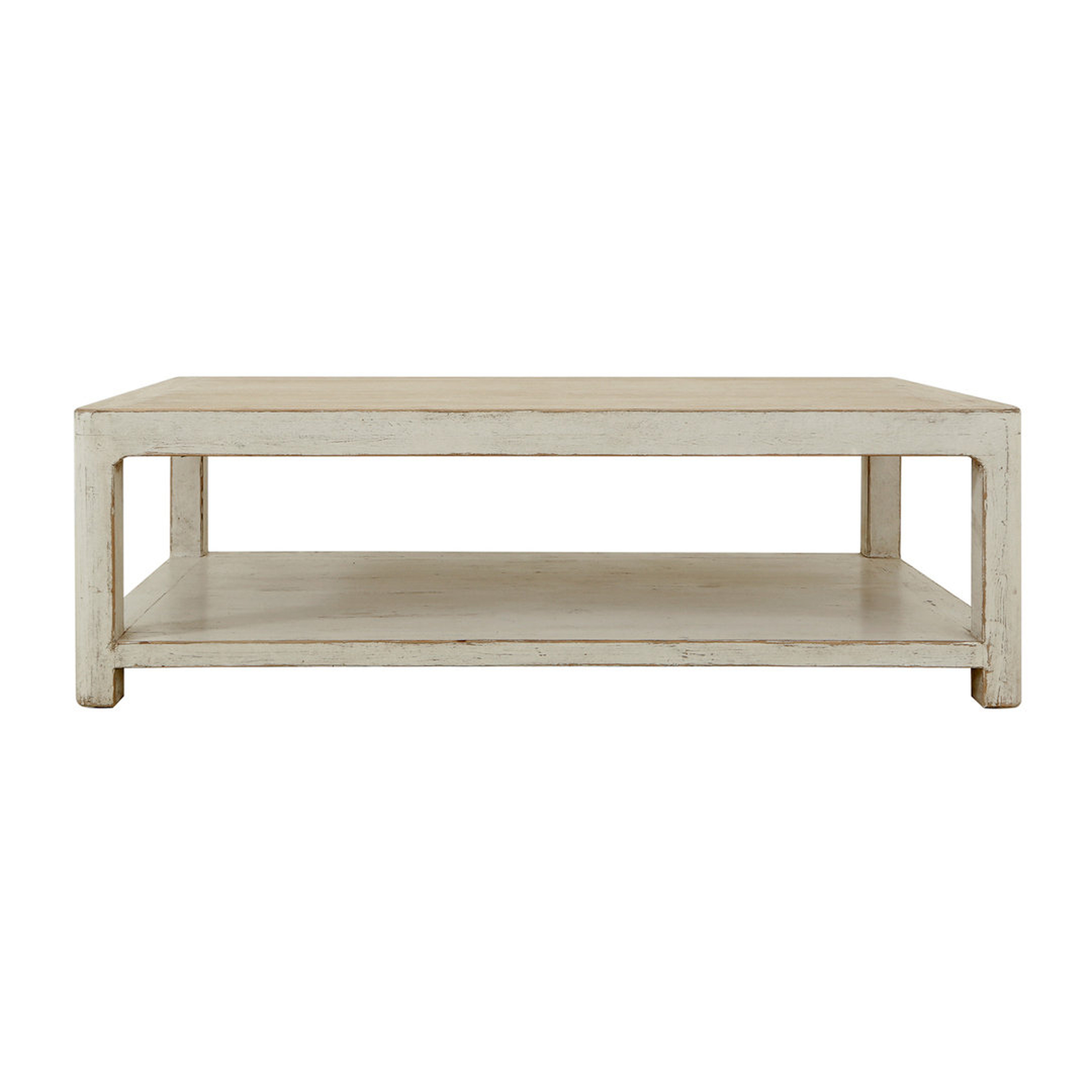 Lily's Living Peking Ming Lily's Living Coffee Table with Round Leg Antique Off White - Perigold