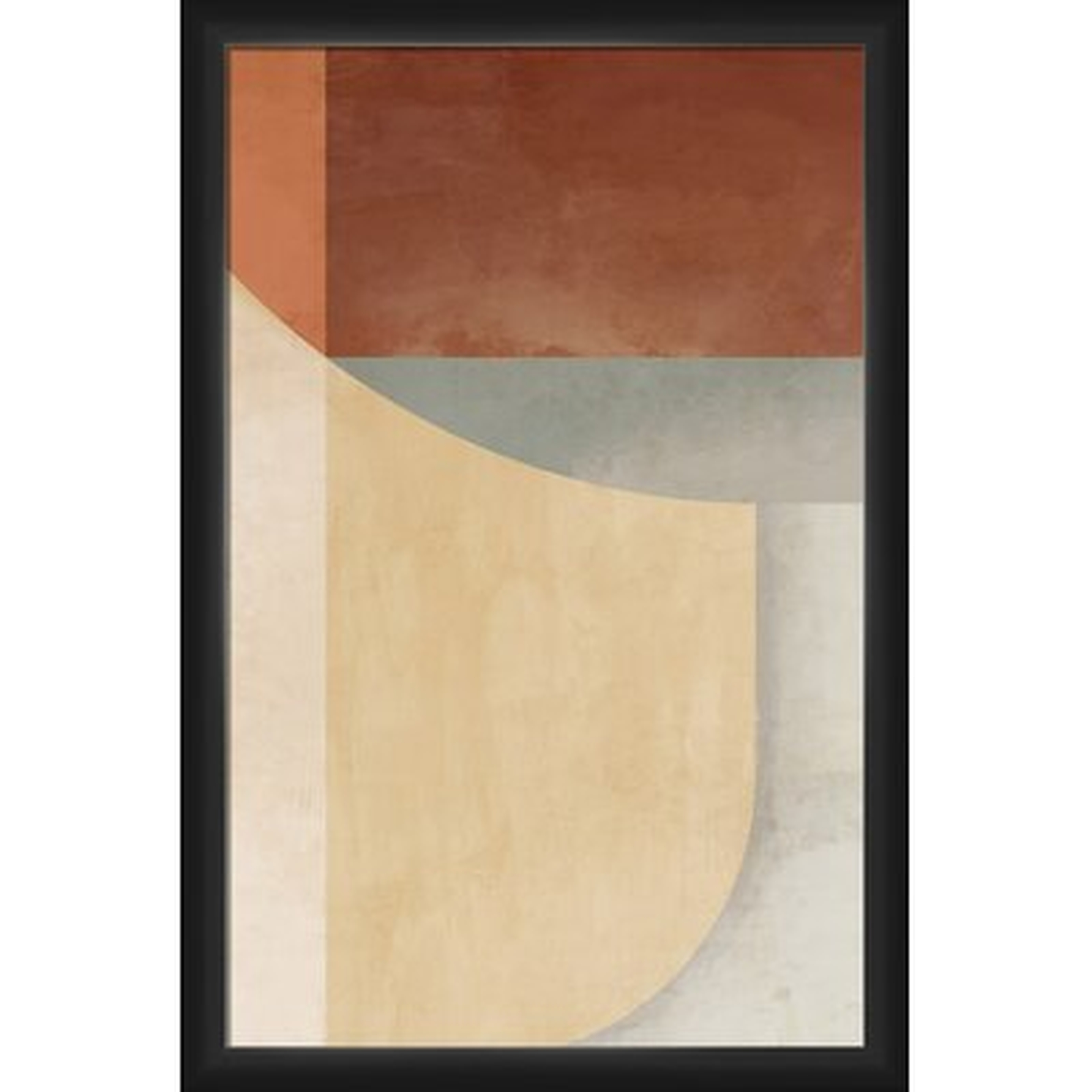 Modern Wave - Picture Frame Painting Print on Plastic - Wayfair