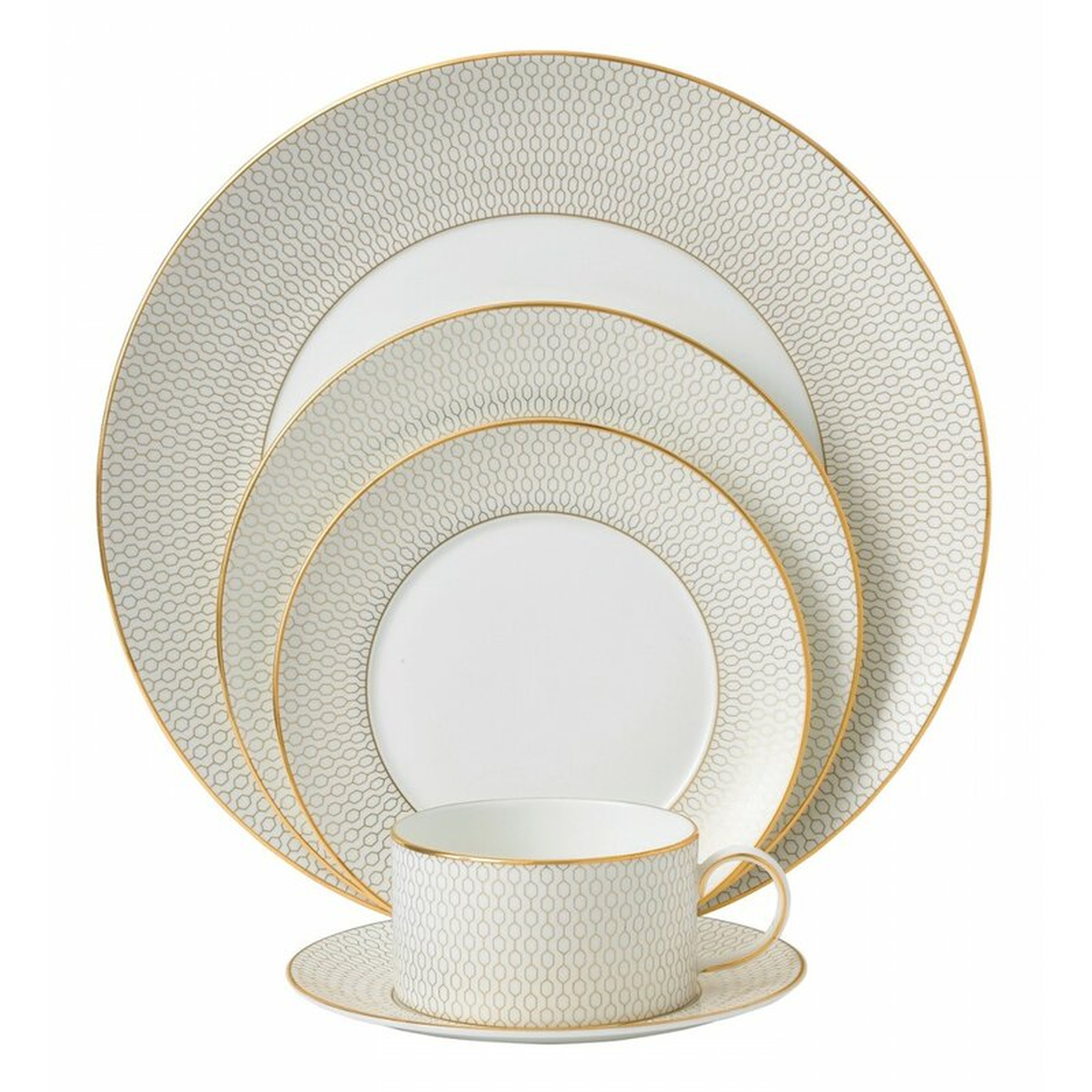 Wedgwood Wedgwood Gio Gold 5 Piece Place Setting - Perigold
