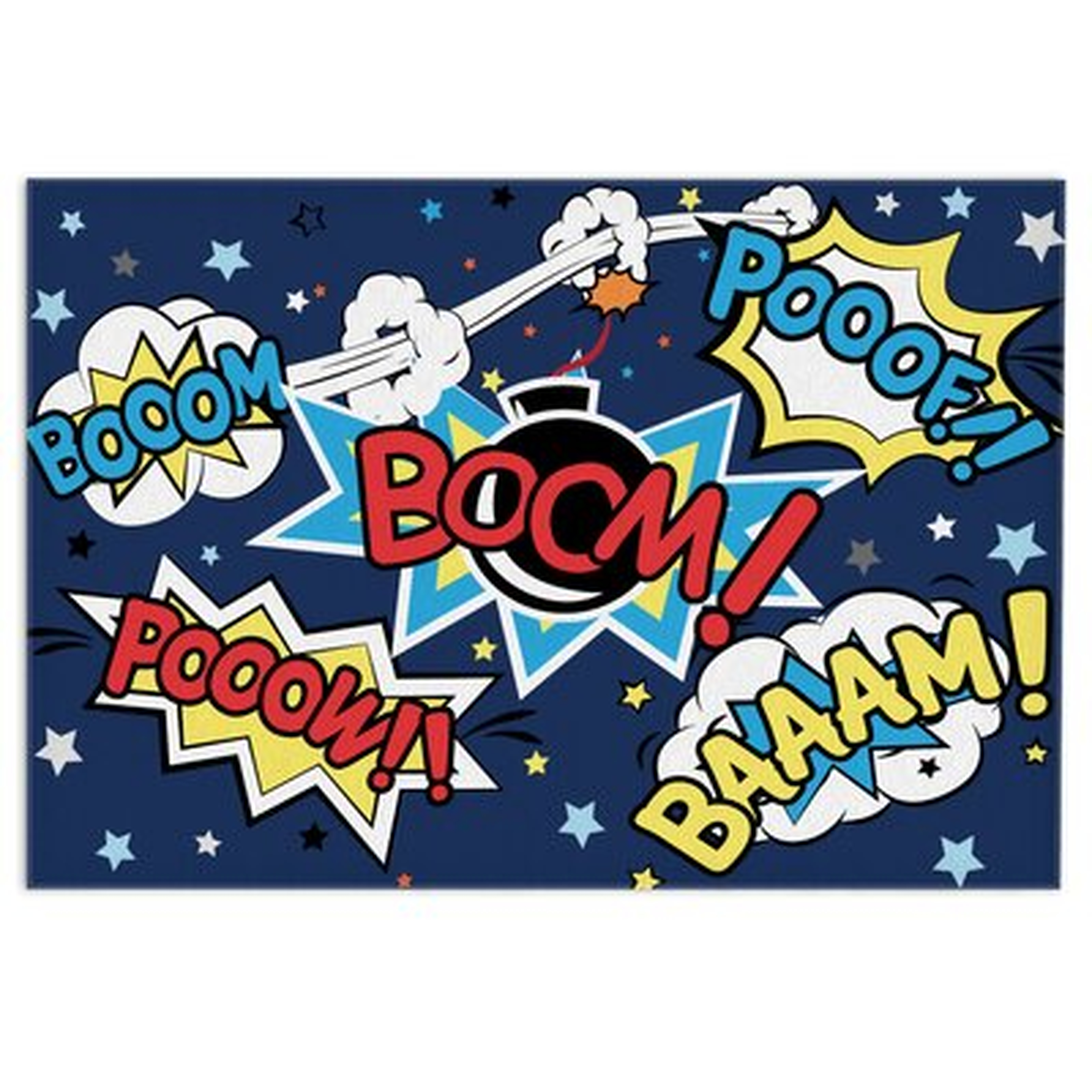 Mancini Navy/Red Area Rug - Wayfair