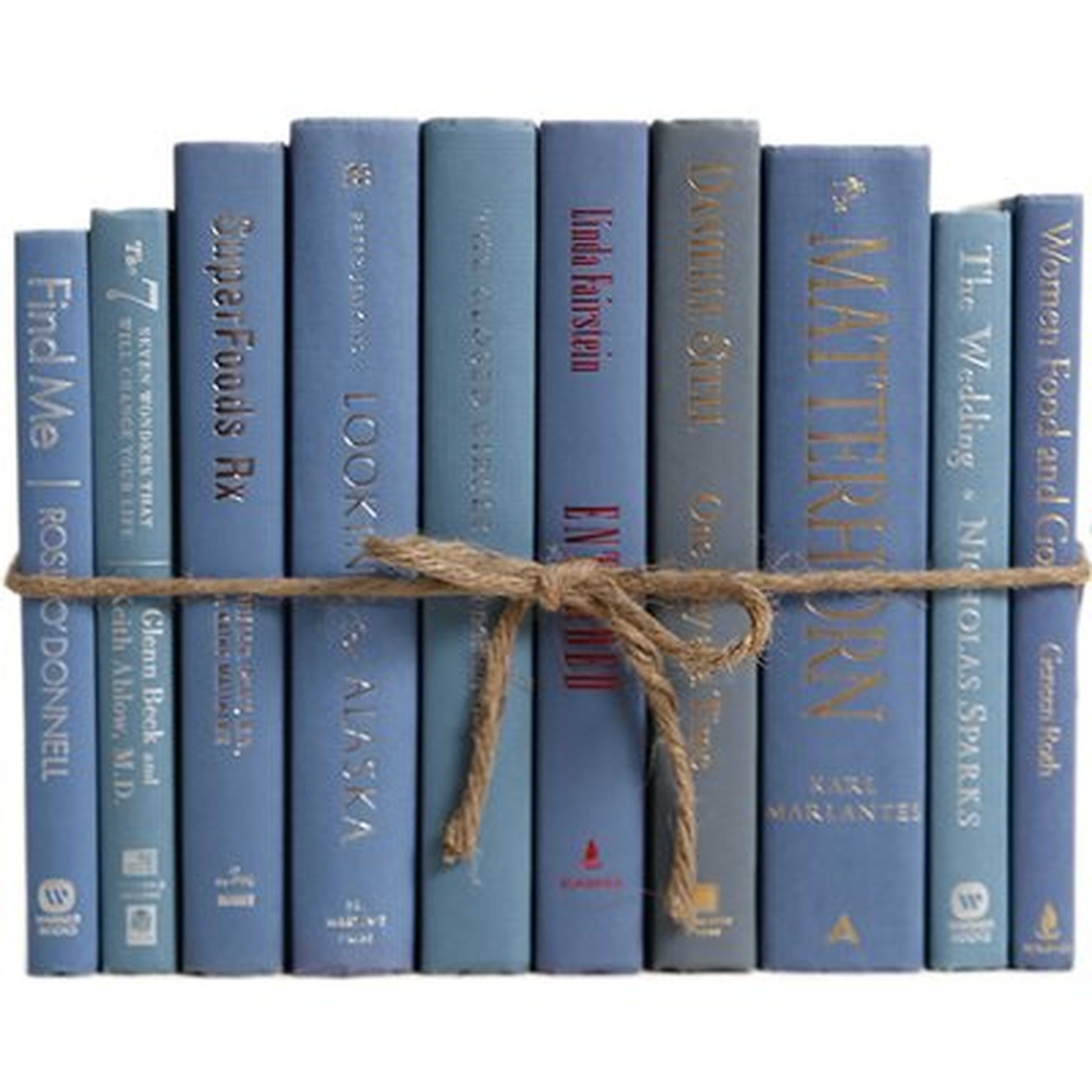 Authentic Decorative Books - By Color Modern Marlin ColorPak (1 Linear Foot, 10-12 Books) - Birch Lane