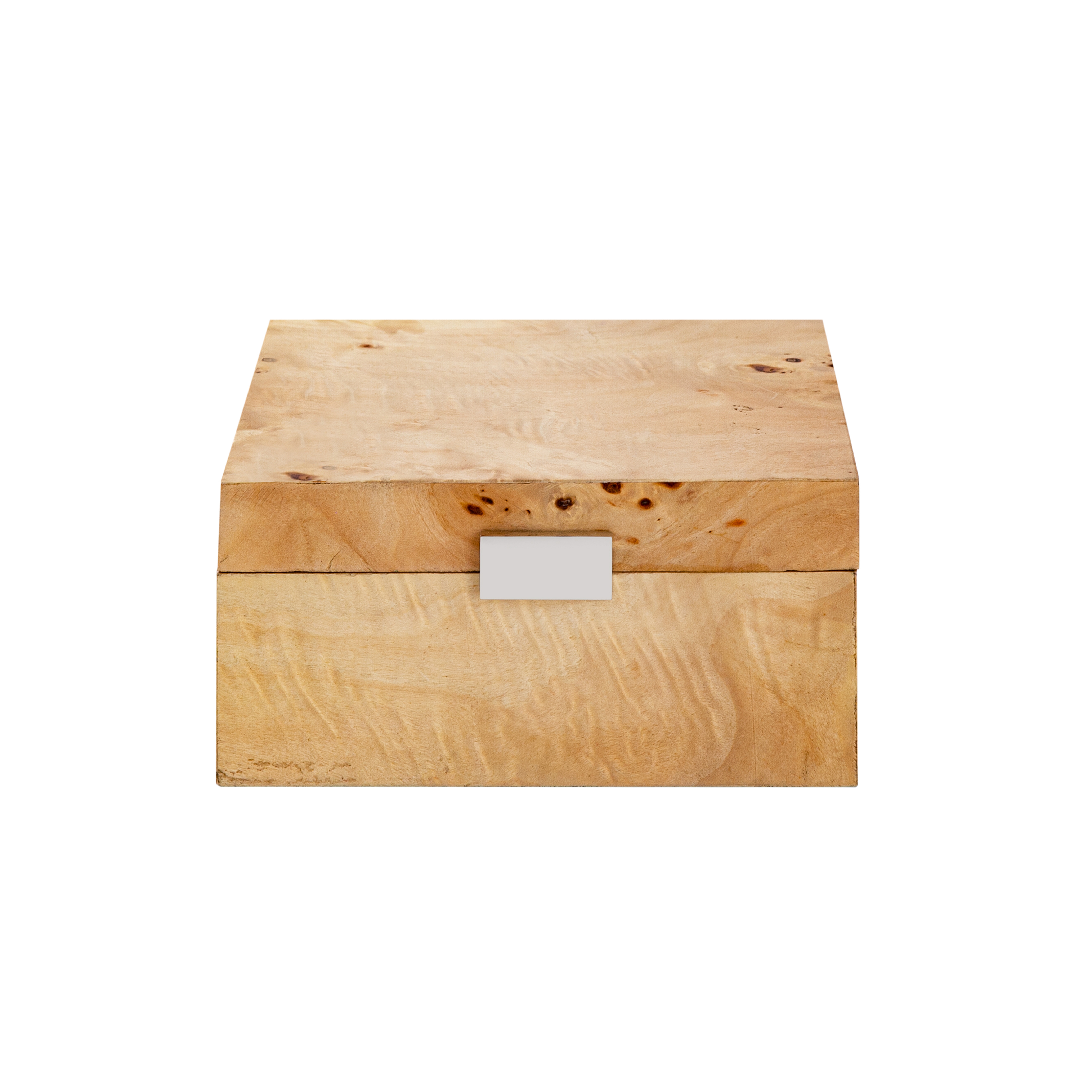 Caleb Box - Square Bleached Burl - Elk Home