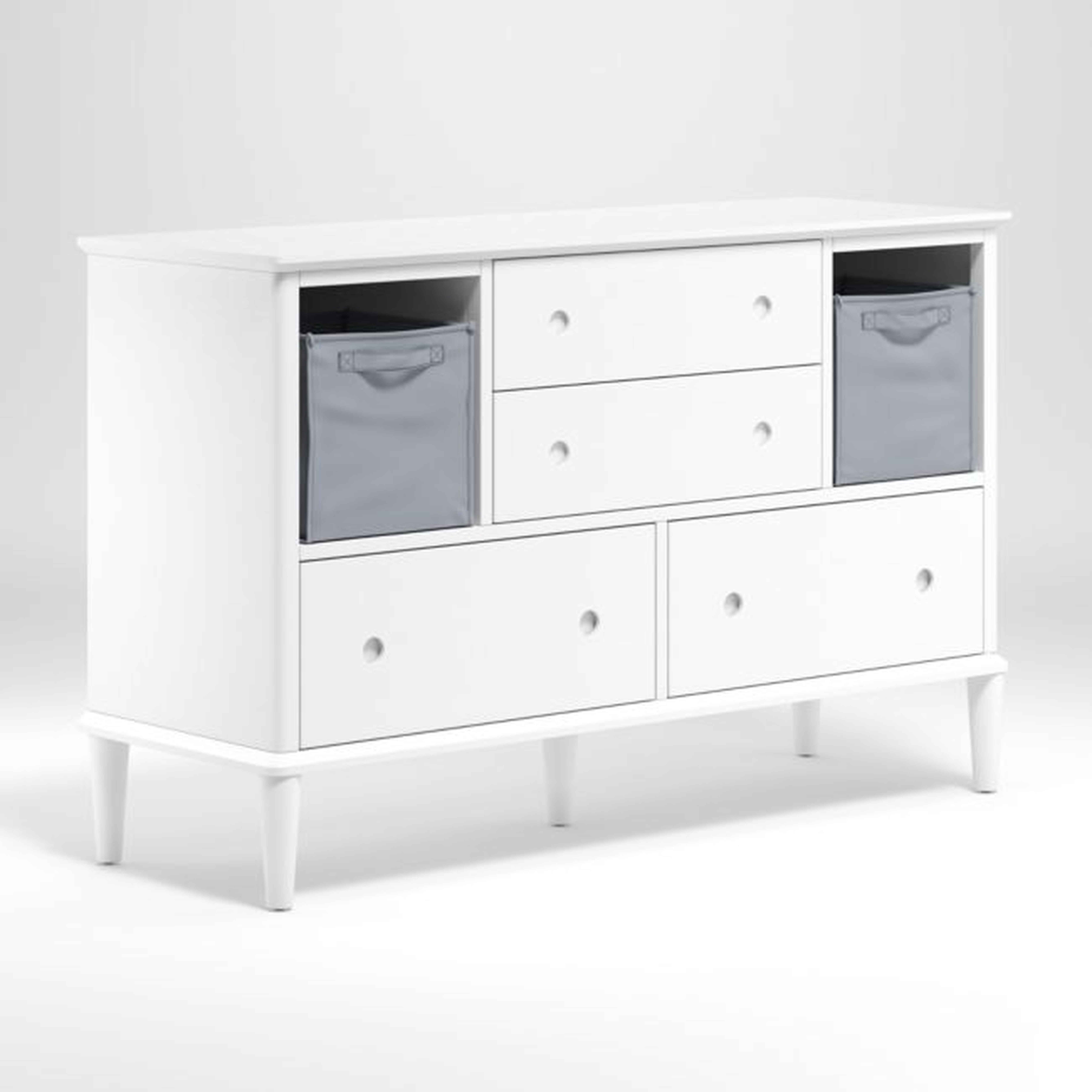 Kids White Sycamore Wide Dresser - Crate and Barrel