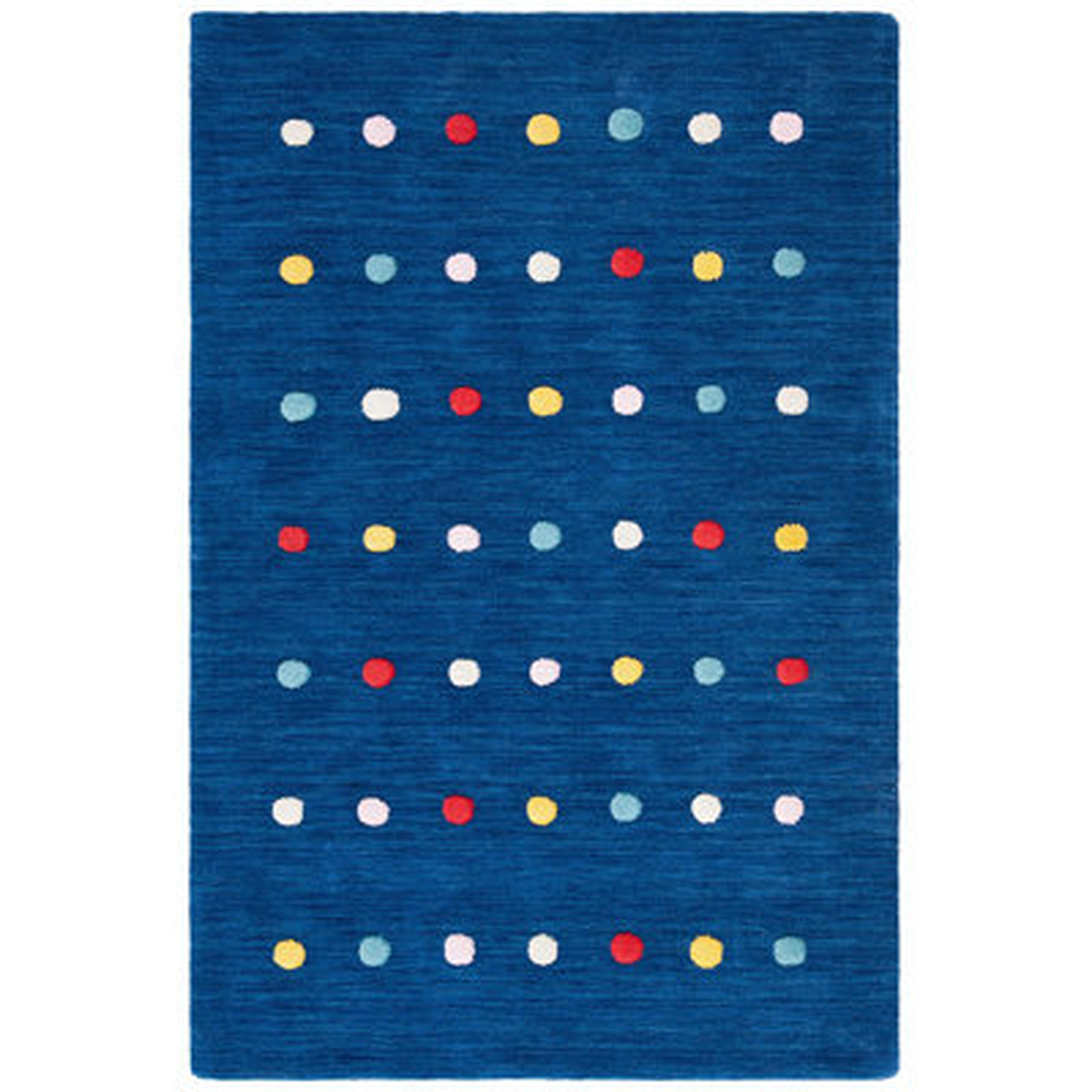 Kids Collection SFK804N Handmade Polka Dot Wool Area Rug - Wayfair
