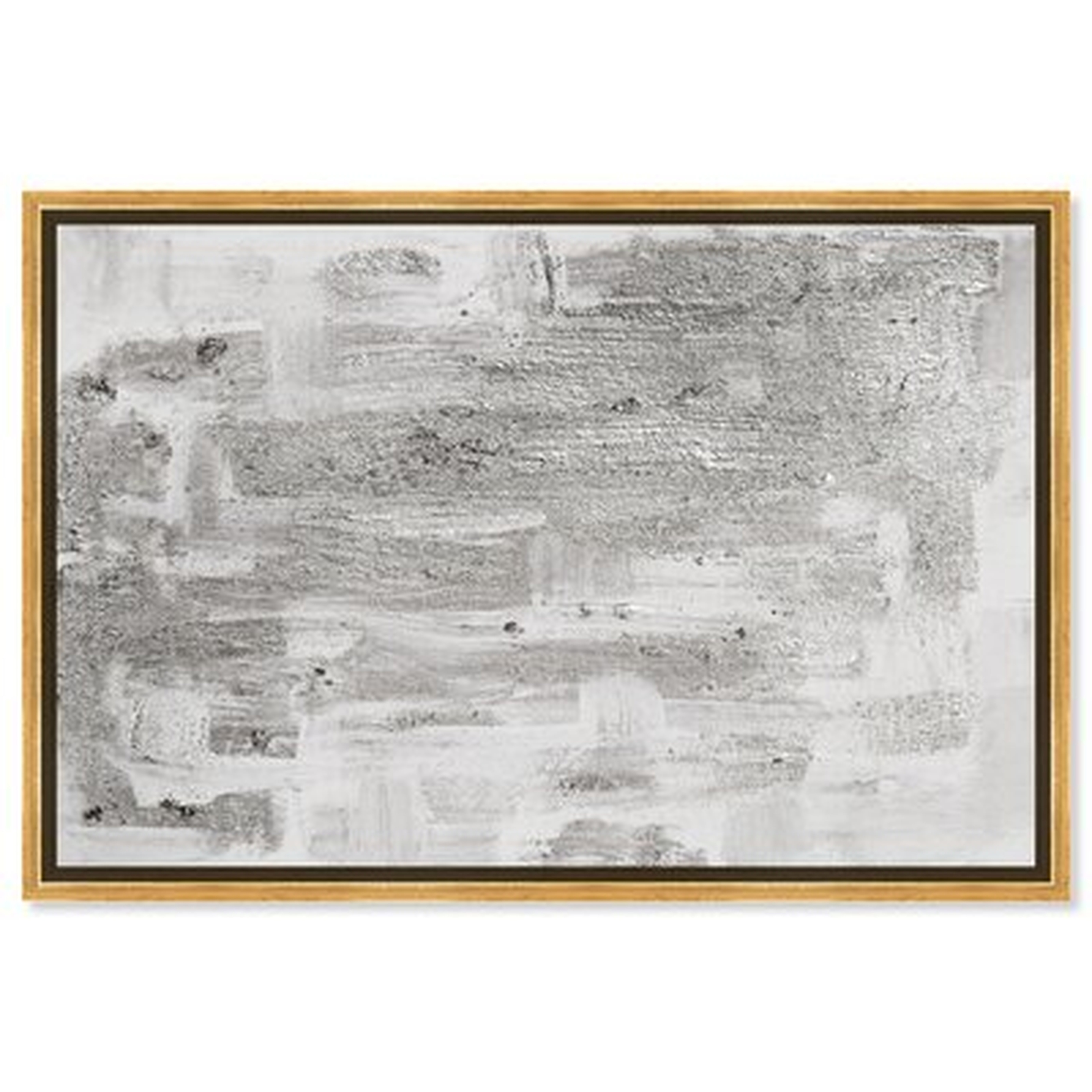 Abstract 'Pure Love Silver' Textures By Oliver Gal Wall Art Print - Wayfair