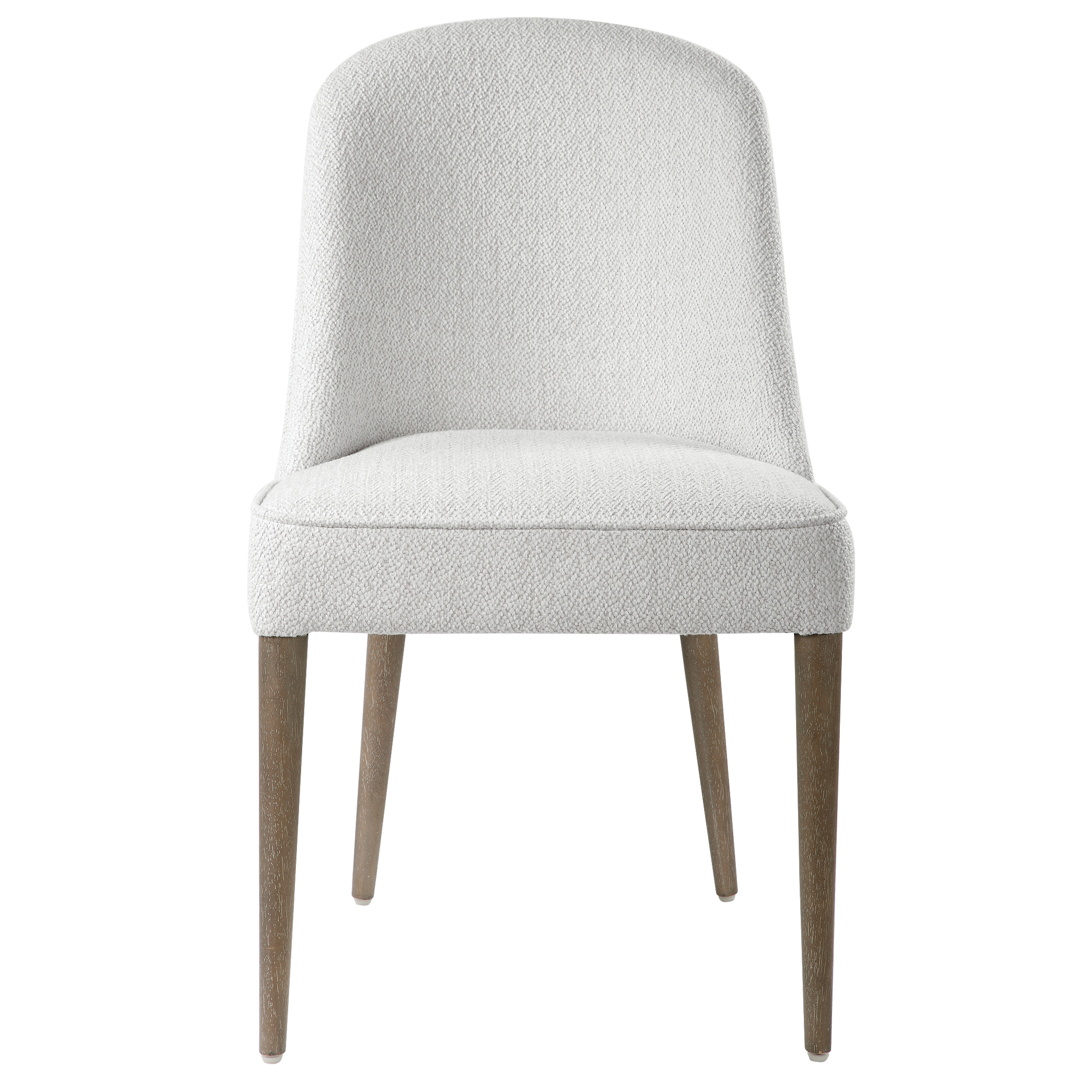 Brie Armless Chair, White,Set Of 2 - Uttermost