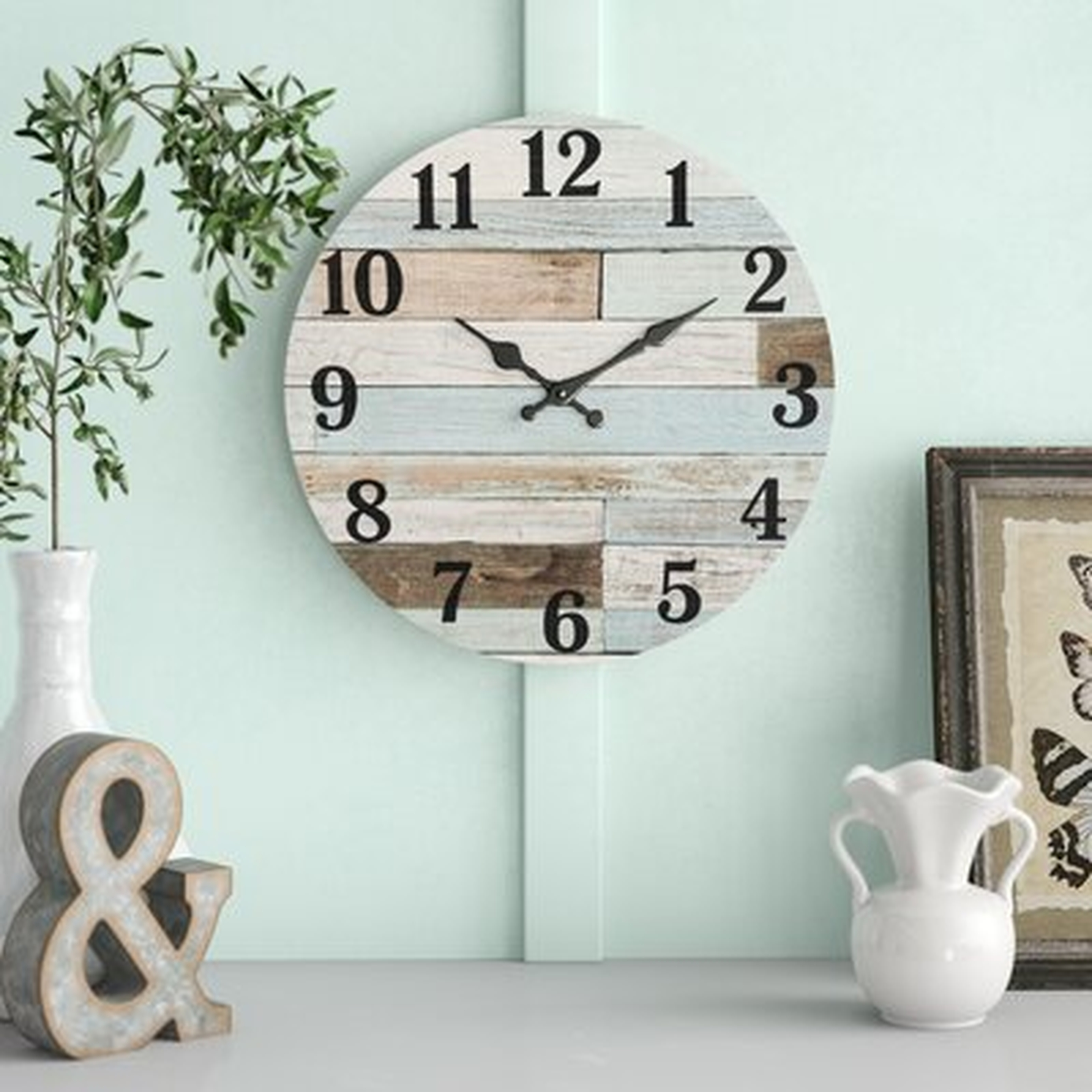 Adalynn Vintage 14" Wall Clock - Wayfair