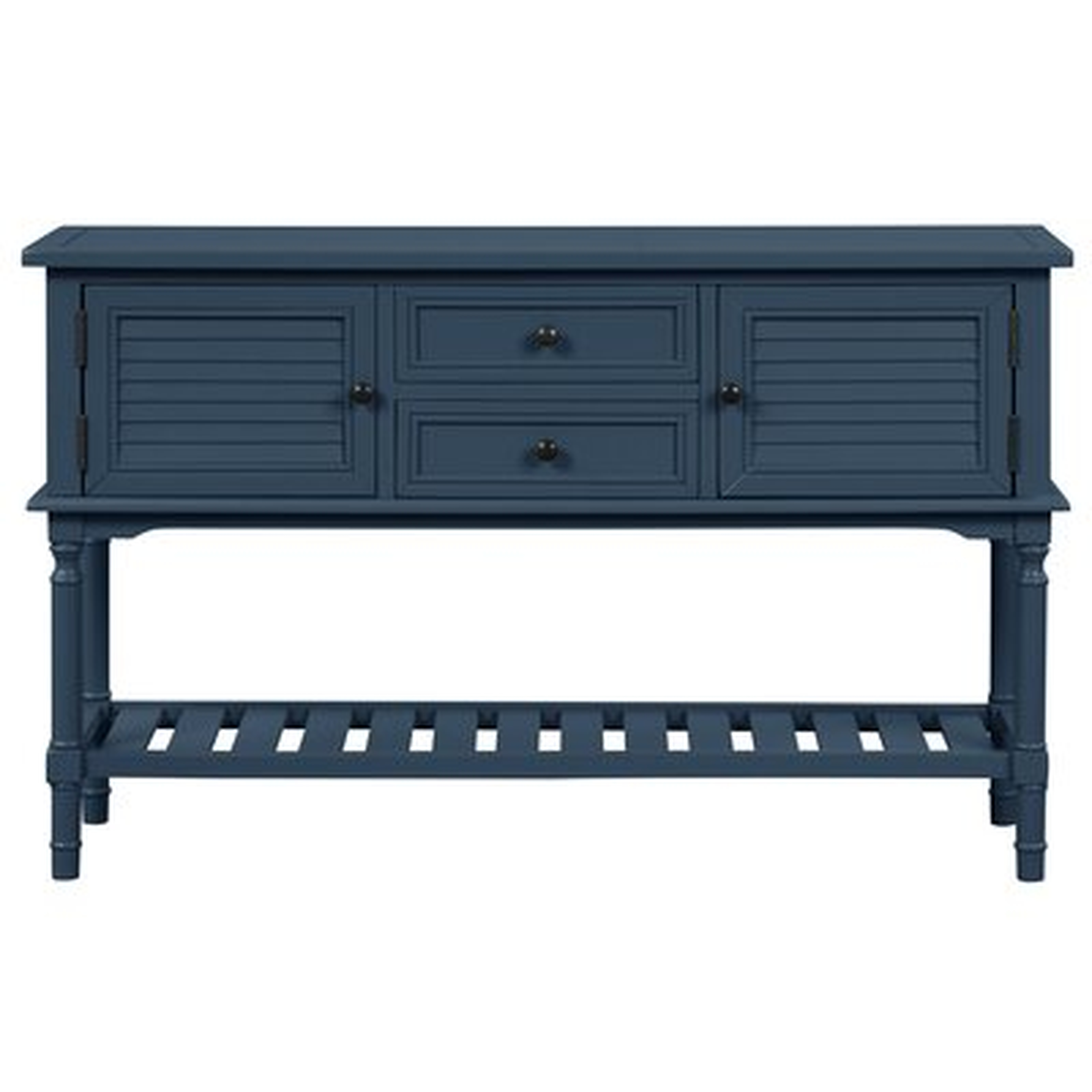 1_47'' Modern Console Table With 2 Drawers, 2 Cabinets And 1 Shelf,For Living Room,Black - Wayfair