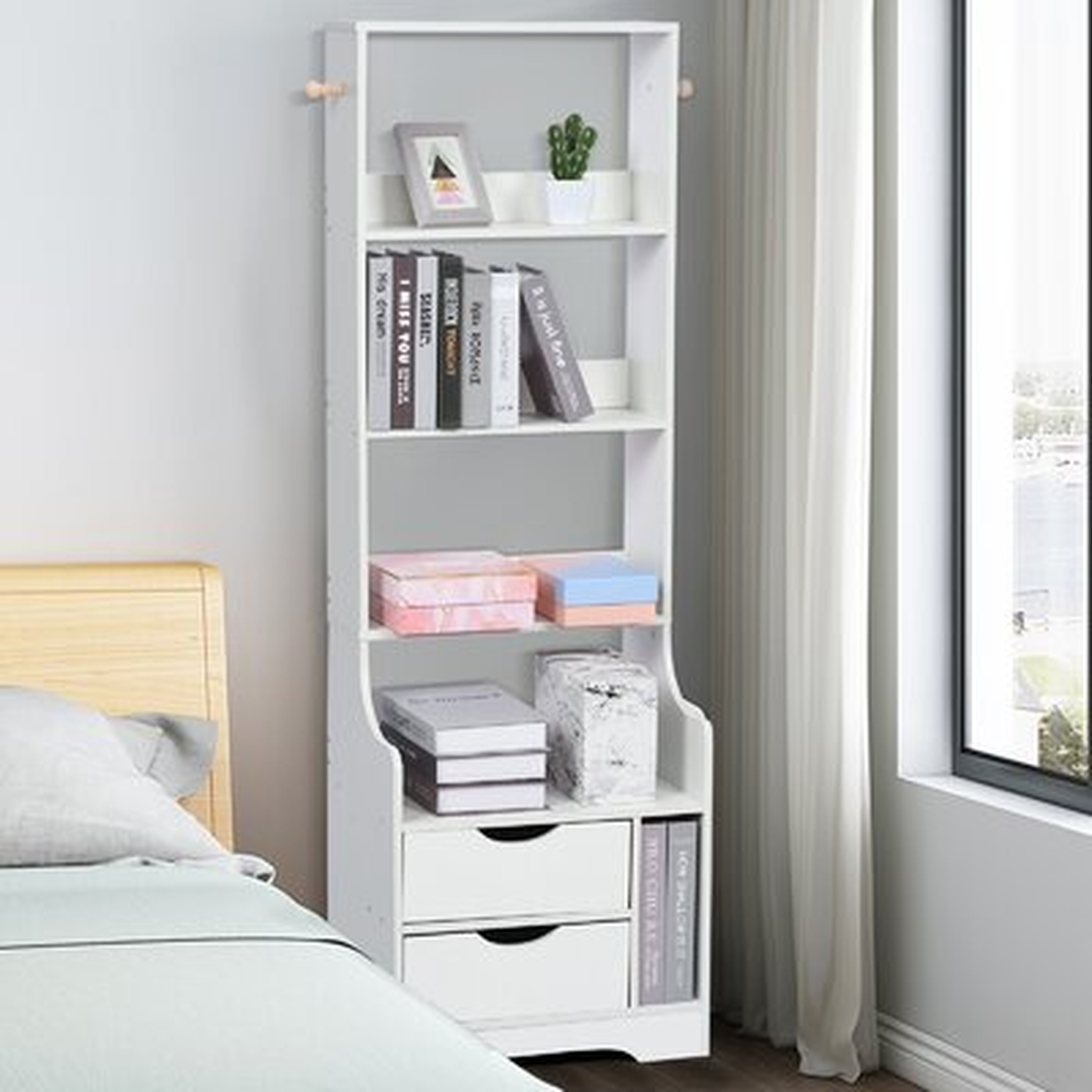Bedroom Bedside Table Shelf Simpleness Home Living Room Space Saving Bookcase - Wayfair