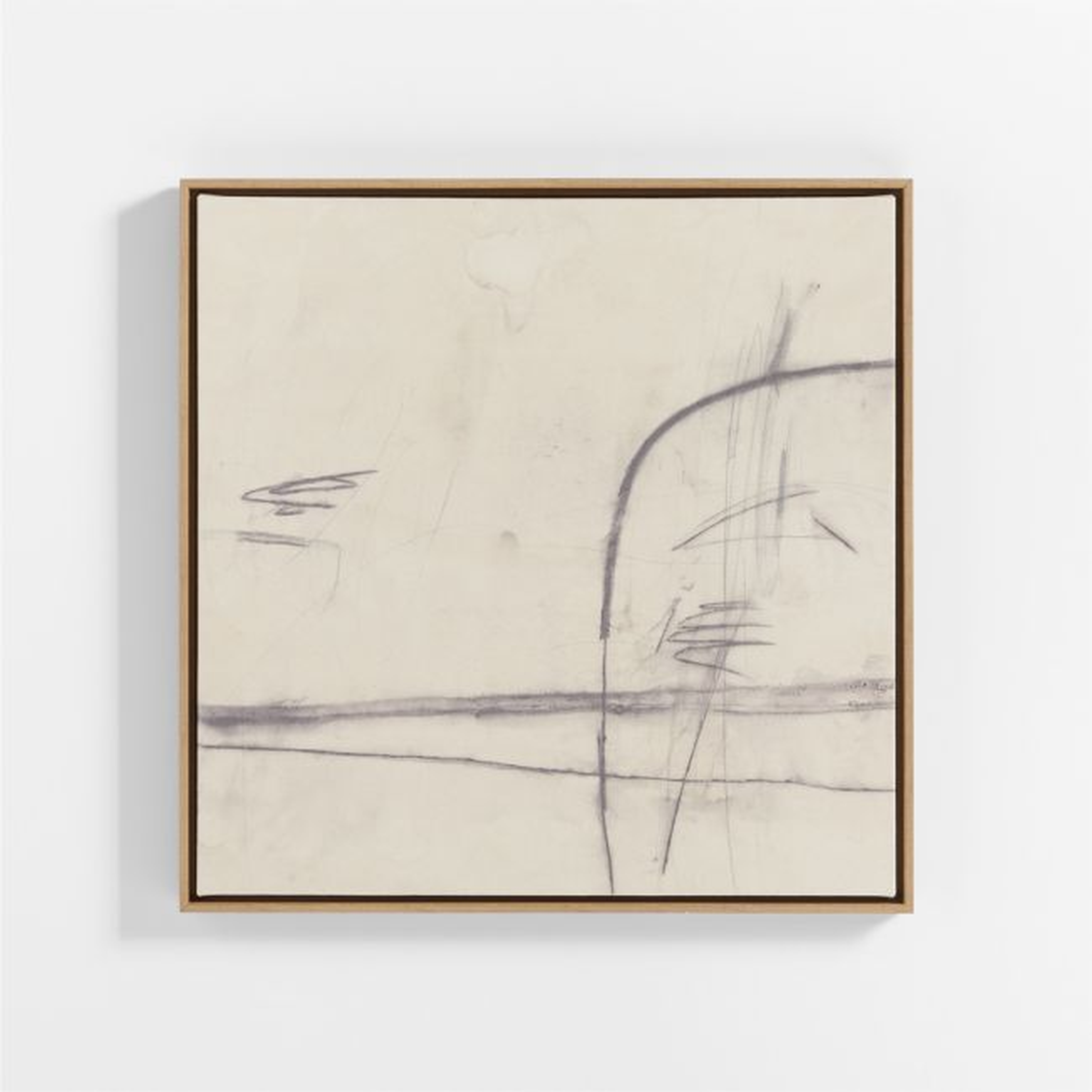 "Finding Direction V" by Justin Q. Williams Canvas and Acrylic 31"x31" Framed Wall Art Print - Crate and Barrel