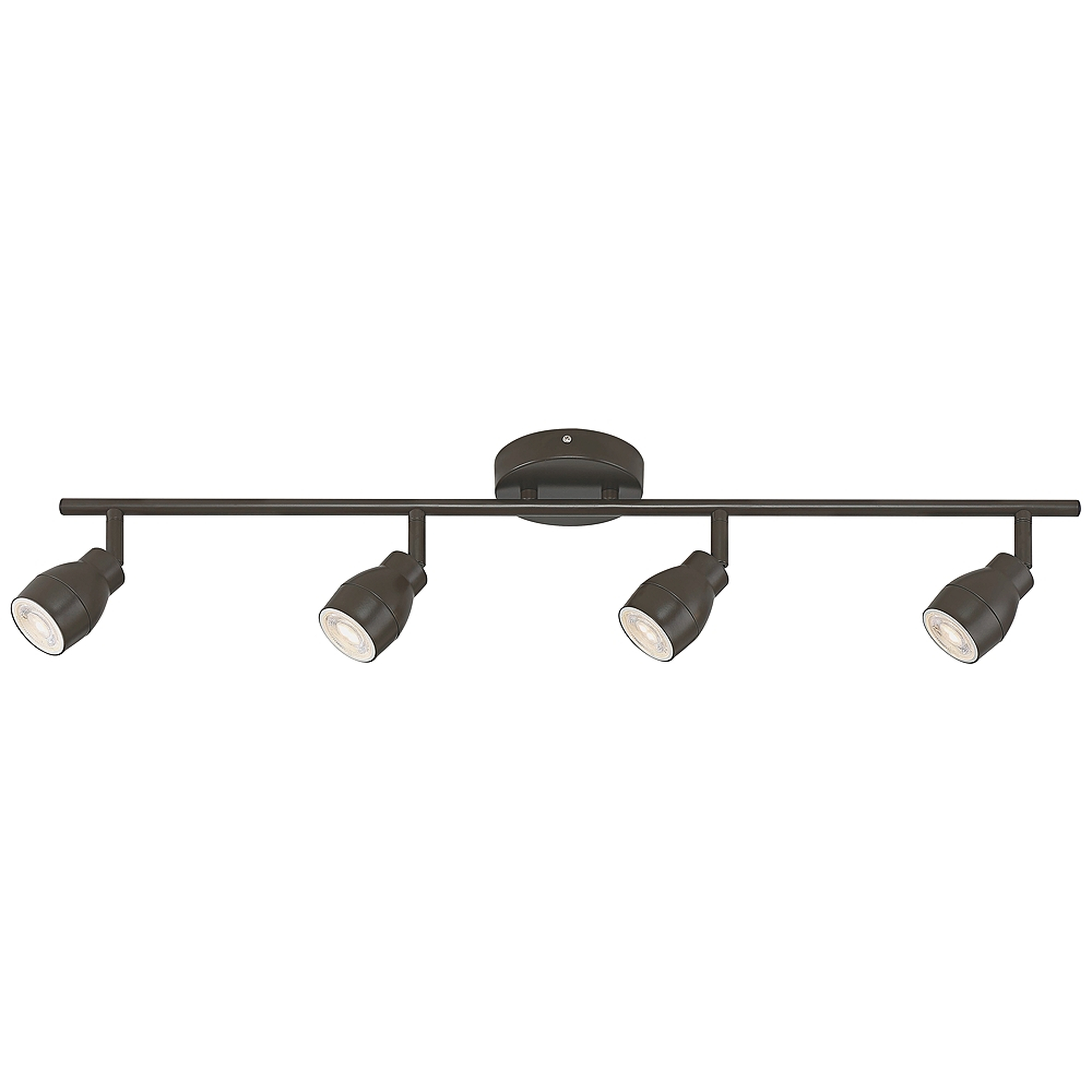Pro Track 4-Light Bronze LED Track Fixture - Style # 82X48 - Lamps Plus