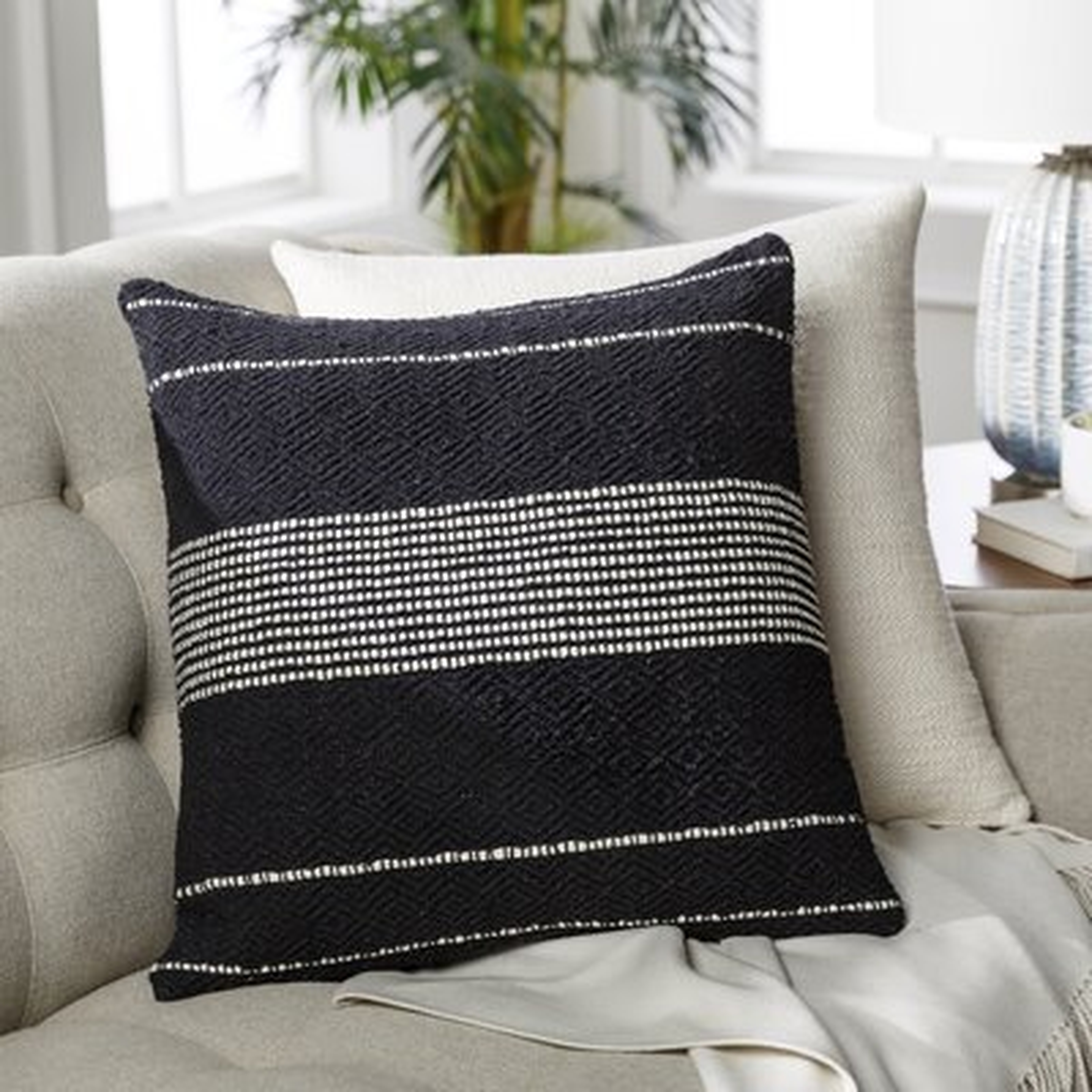 Ontario Cotton Striped Throw Pillow Cover - Wayfair