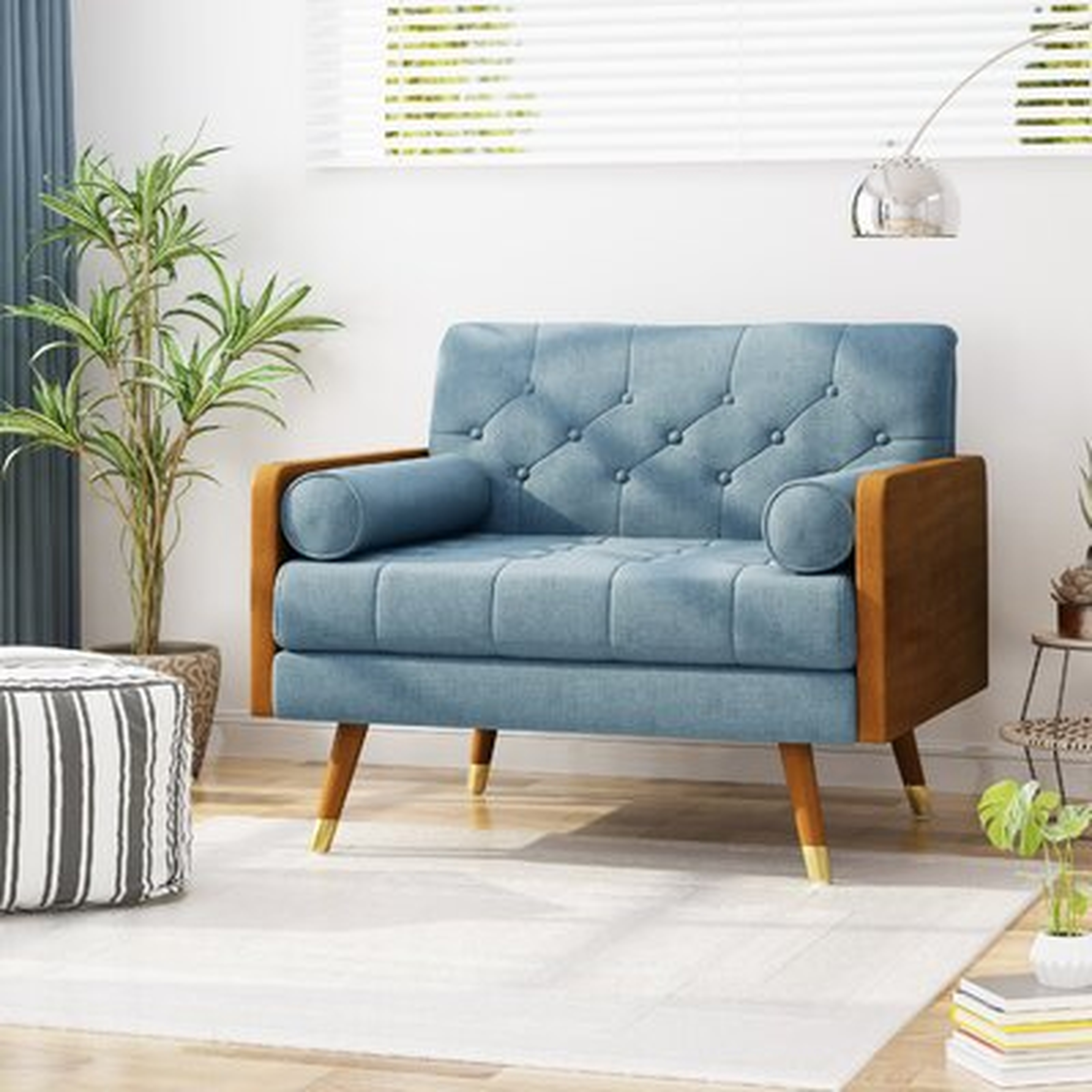 Haiden 37.75" Wide Tufted Polyester Armchair - Wayfair