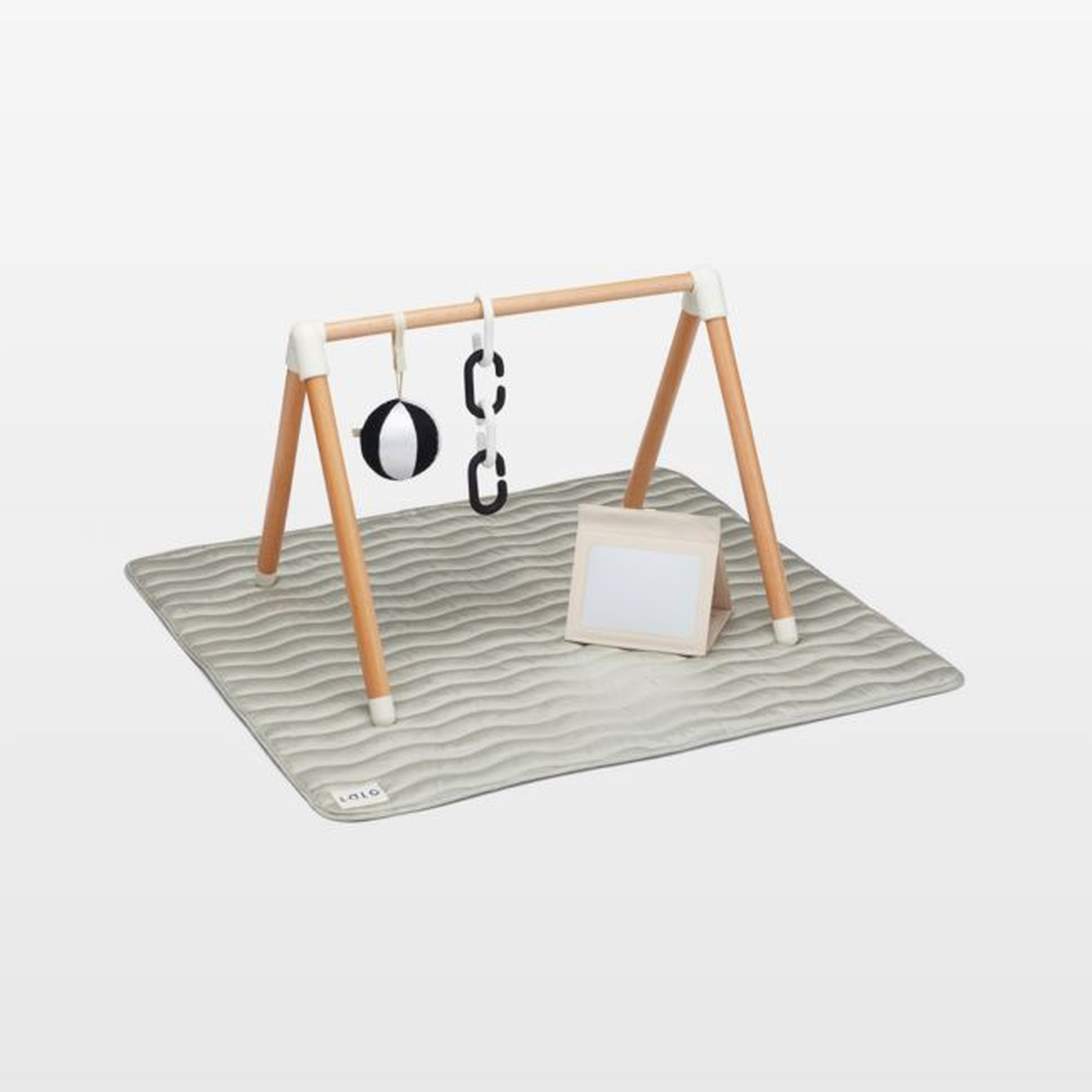 Lalo Sage Green Wooden Toddler Play Gym - Crate & Kids