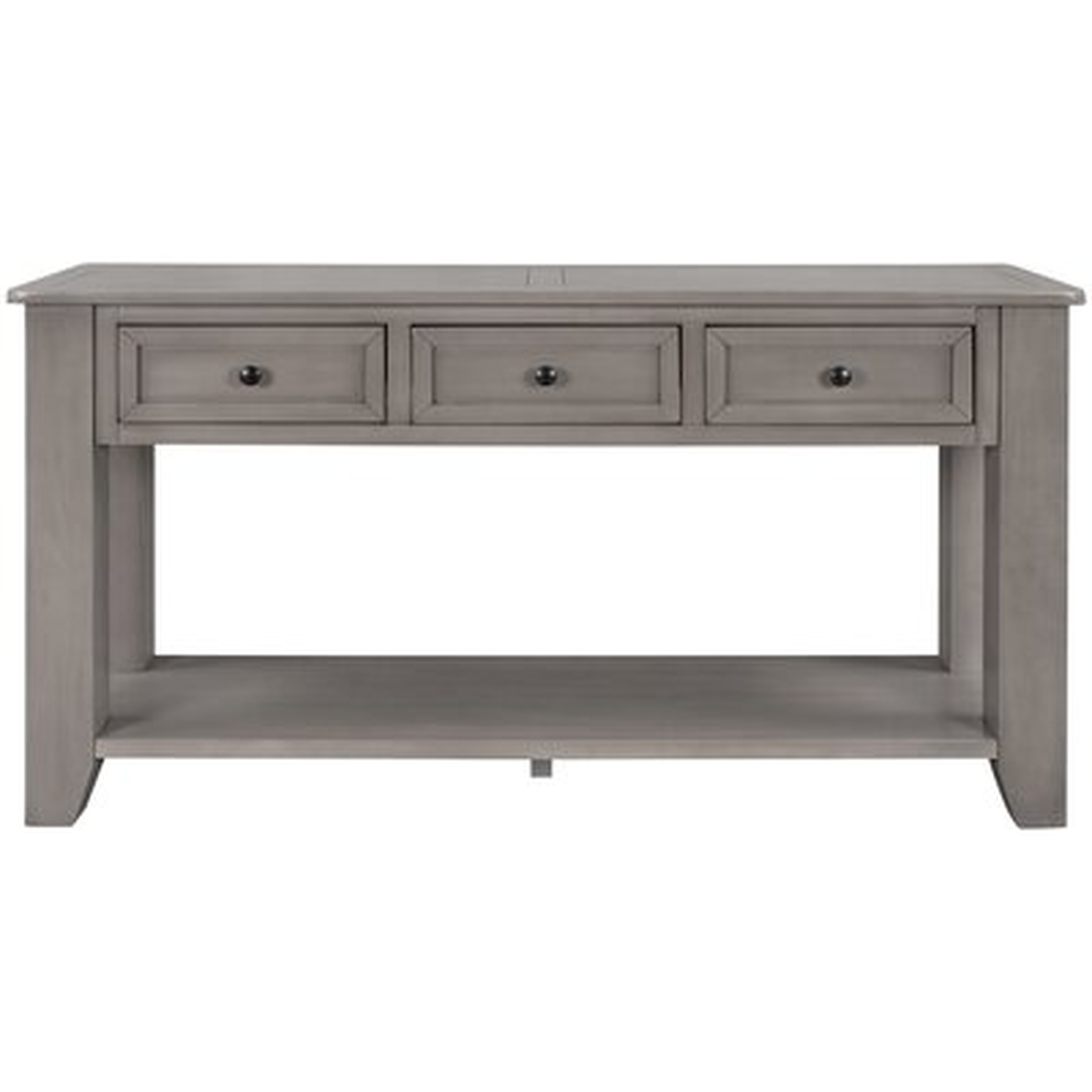55'' Modern Console Table Sofa Table For Living Room With 3 Drawers And 1 Shelf - Wayfair