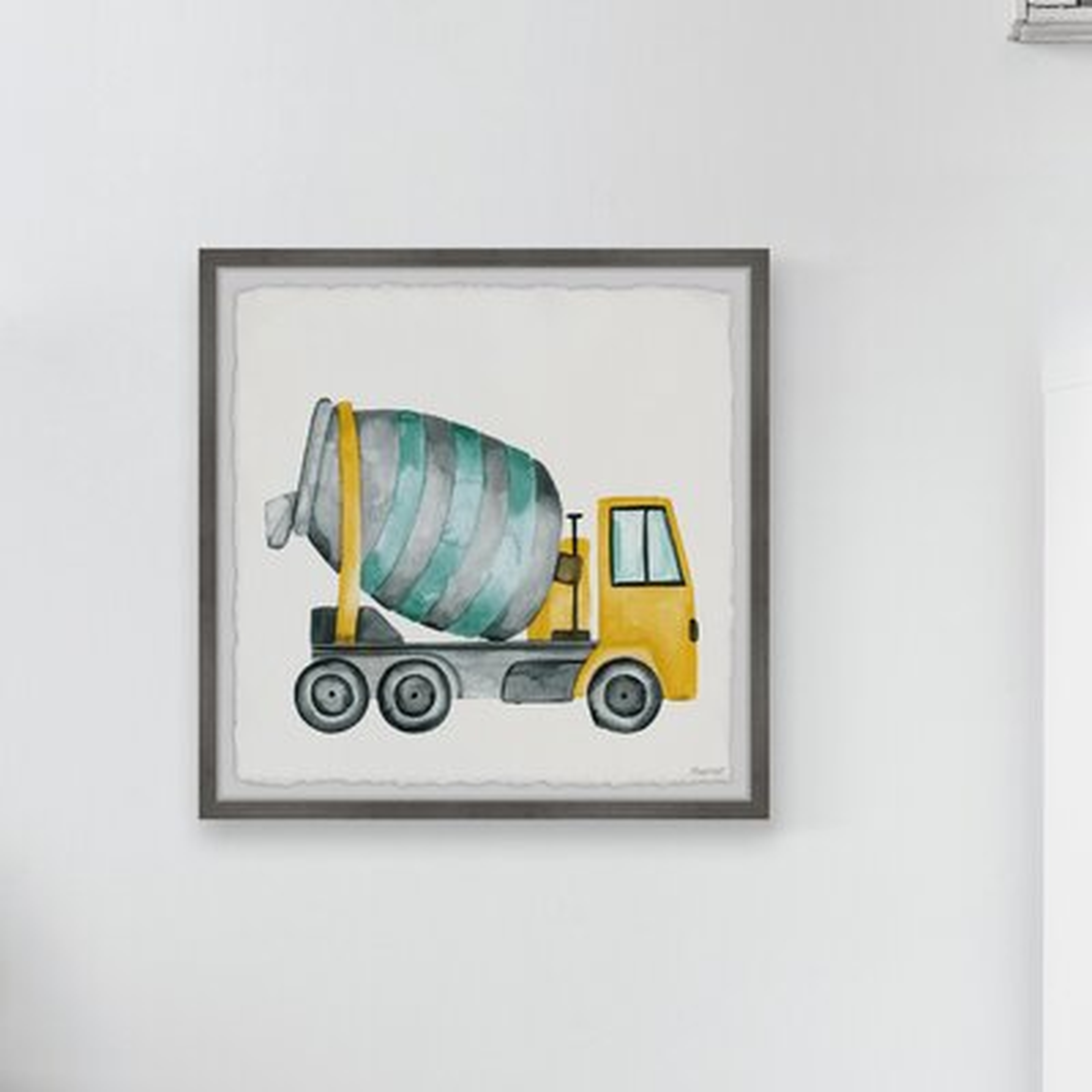 Lugenia Cement Mixer Truck Framed Art - Wayfair