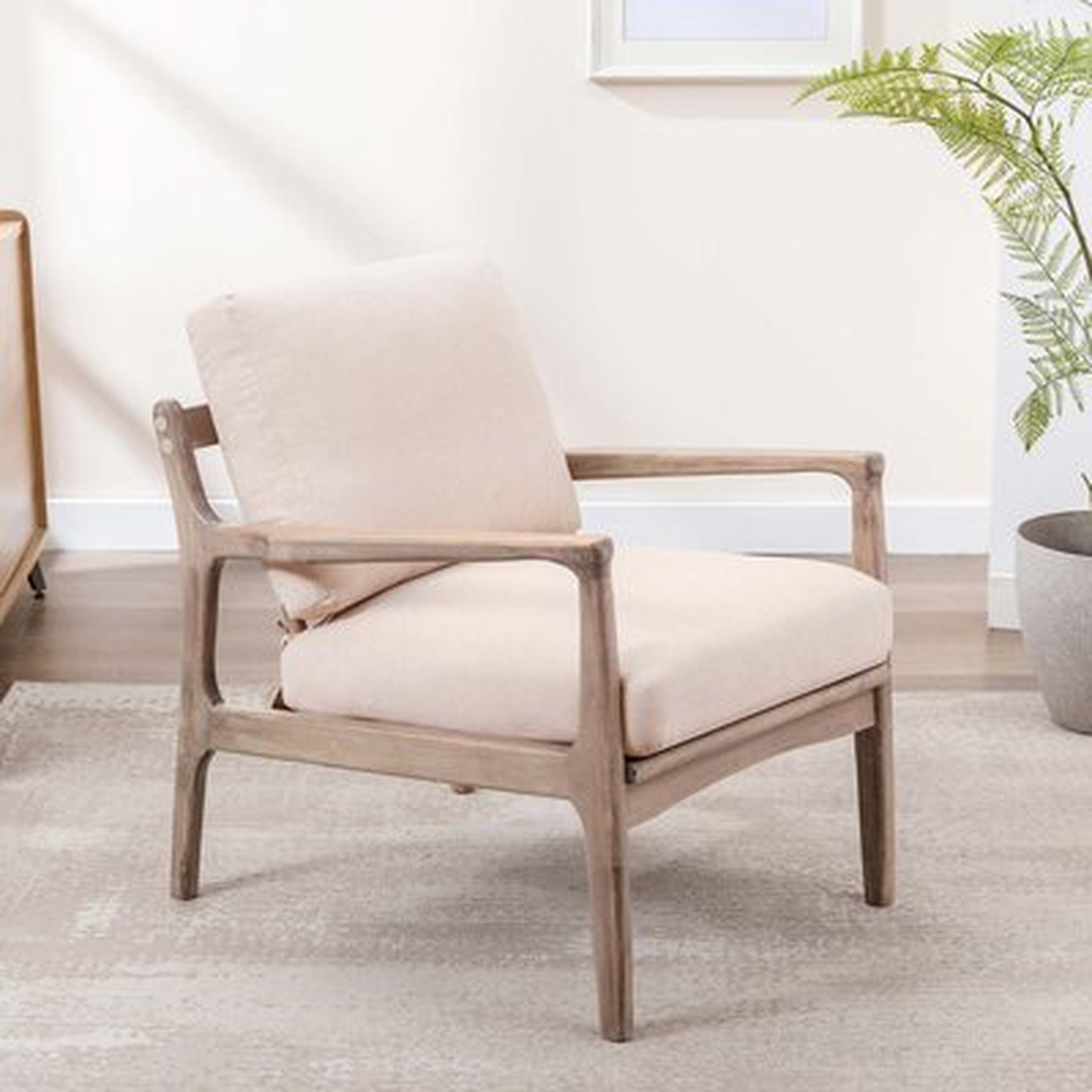 Civale 24'' Wide Linen Armchair - Wayfair