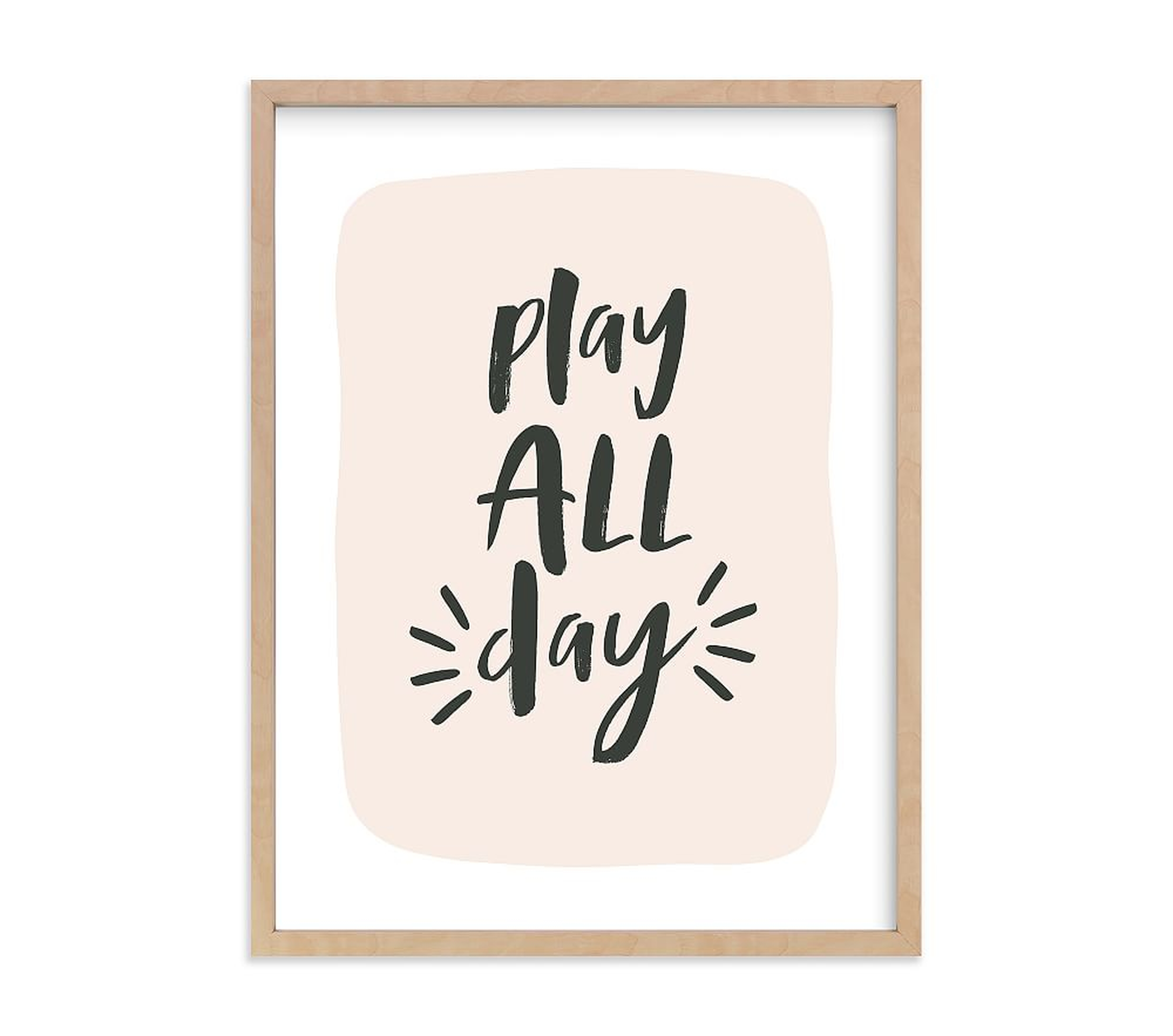 Minted(R) Night &amp; Day Play Wall Art by Erica Krystek, 18x24, Natural - Pottery Barn Kids