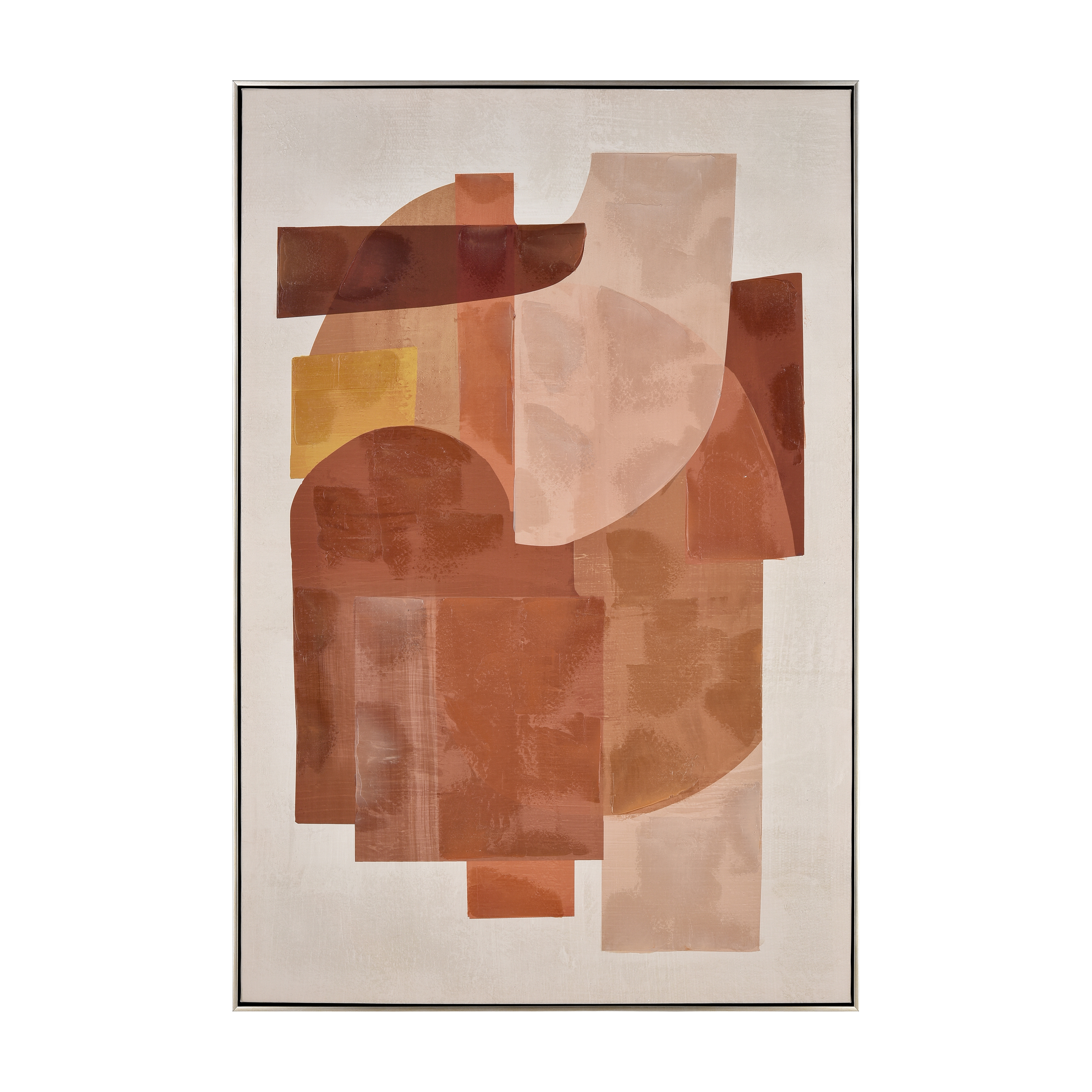 Ochre Framed Abstract Wall Art - Elk Home
