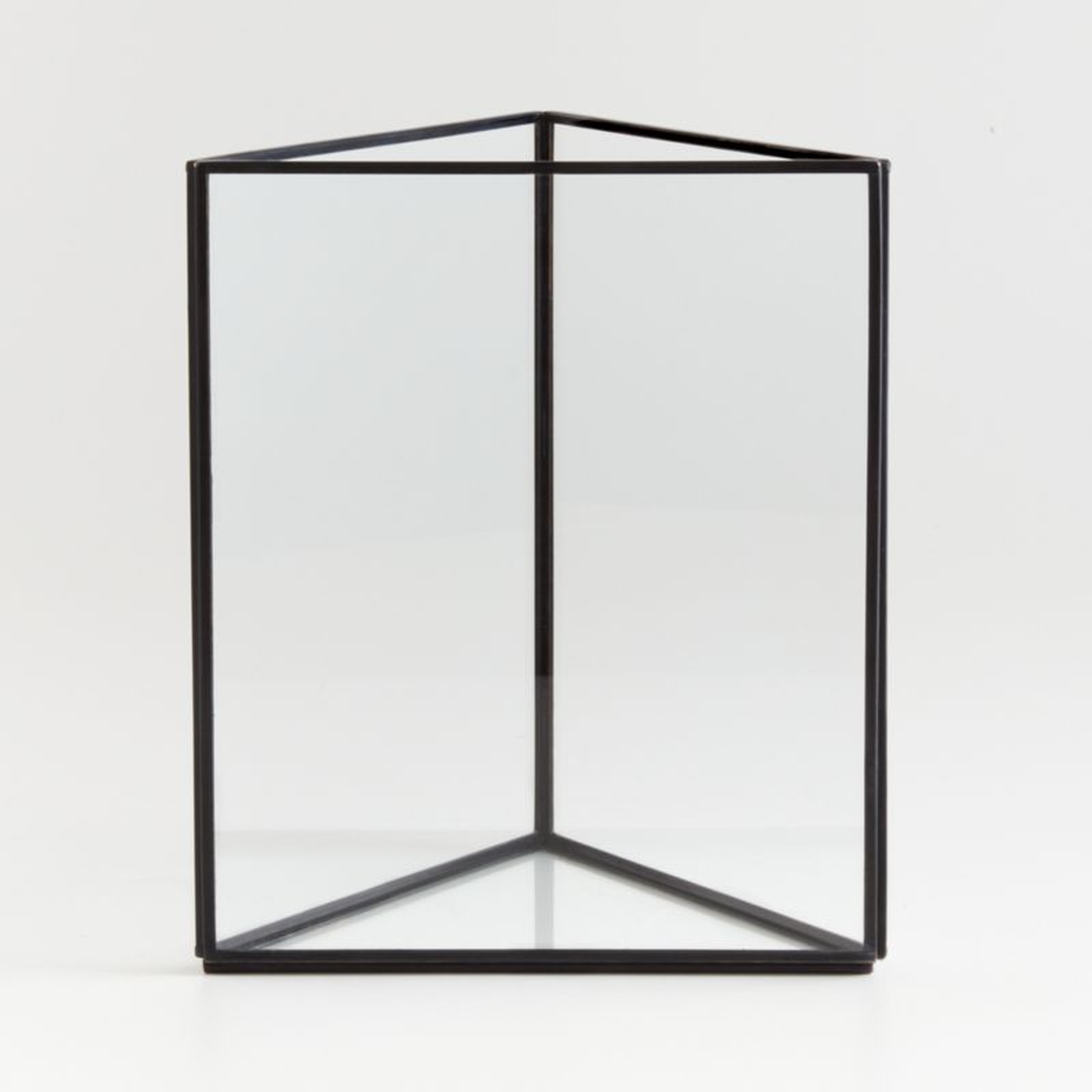 Ilum Triangular Glass Hurricane Candle Holder - Crate and Barrel