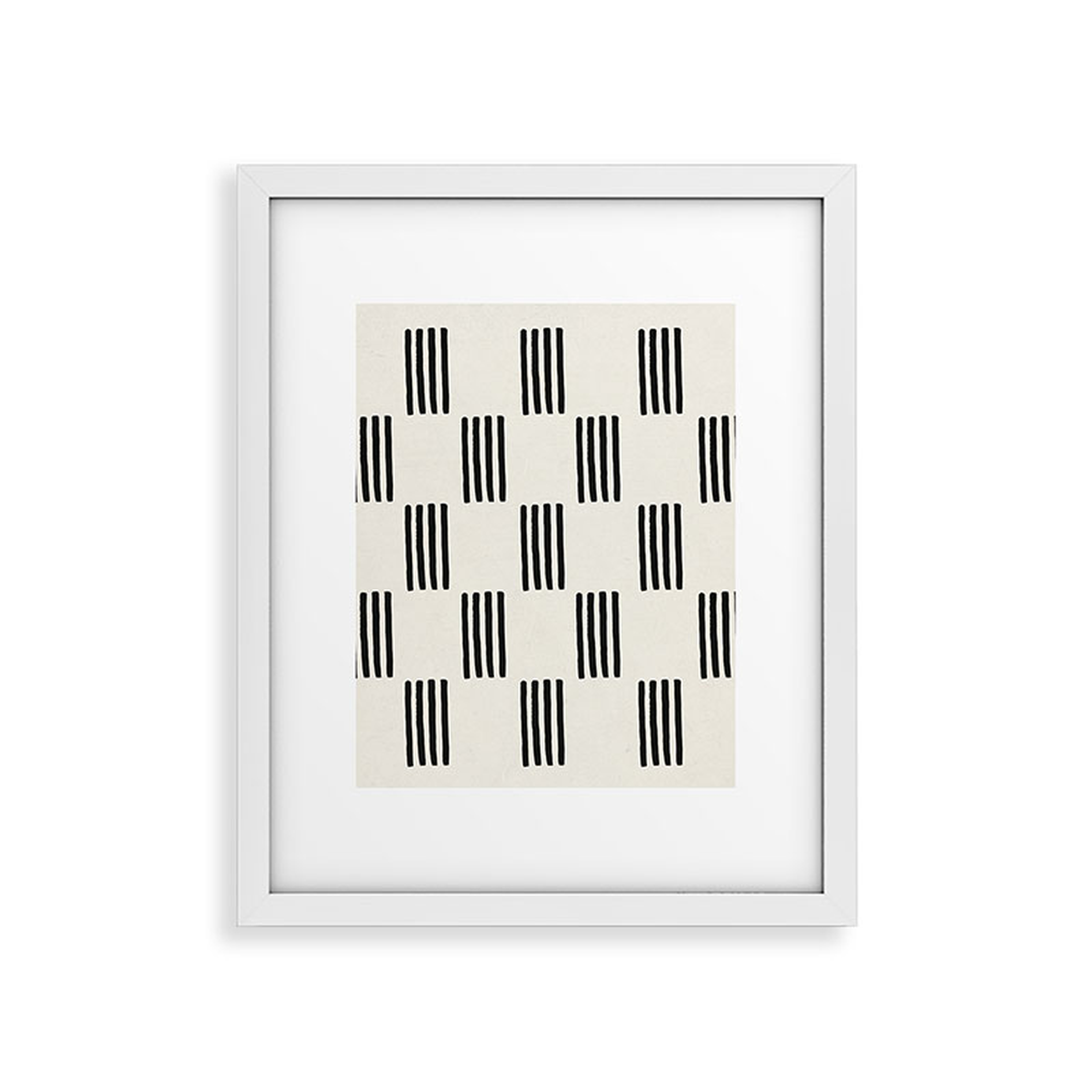 Formation by Rose Beck - Modern Framed Art Print, White, 16" x 20" - Haldin