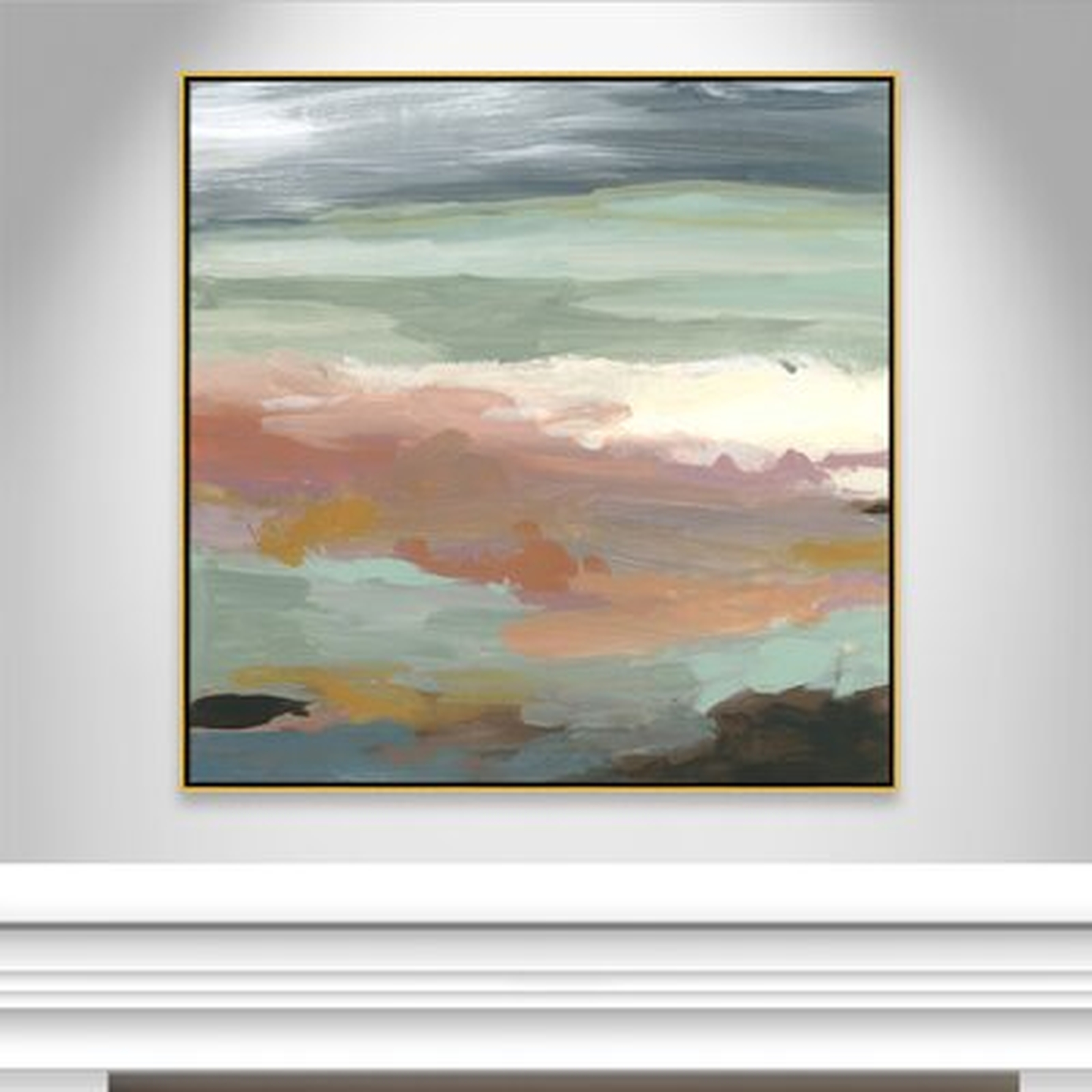 Ocean Bluffs - Floater Frame Canvas - Wayfair