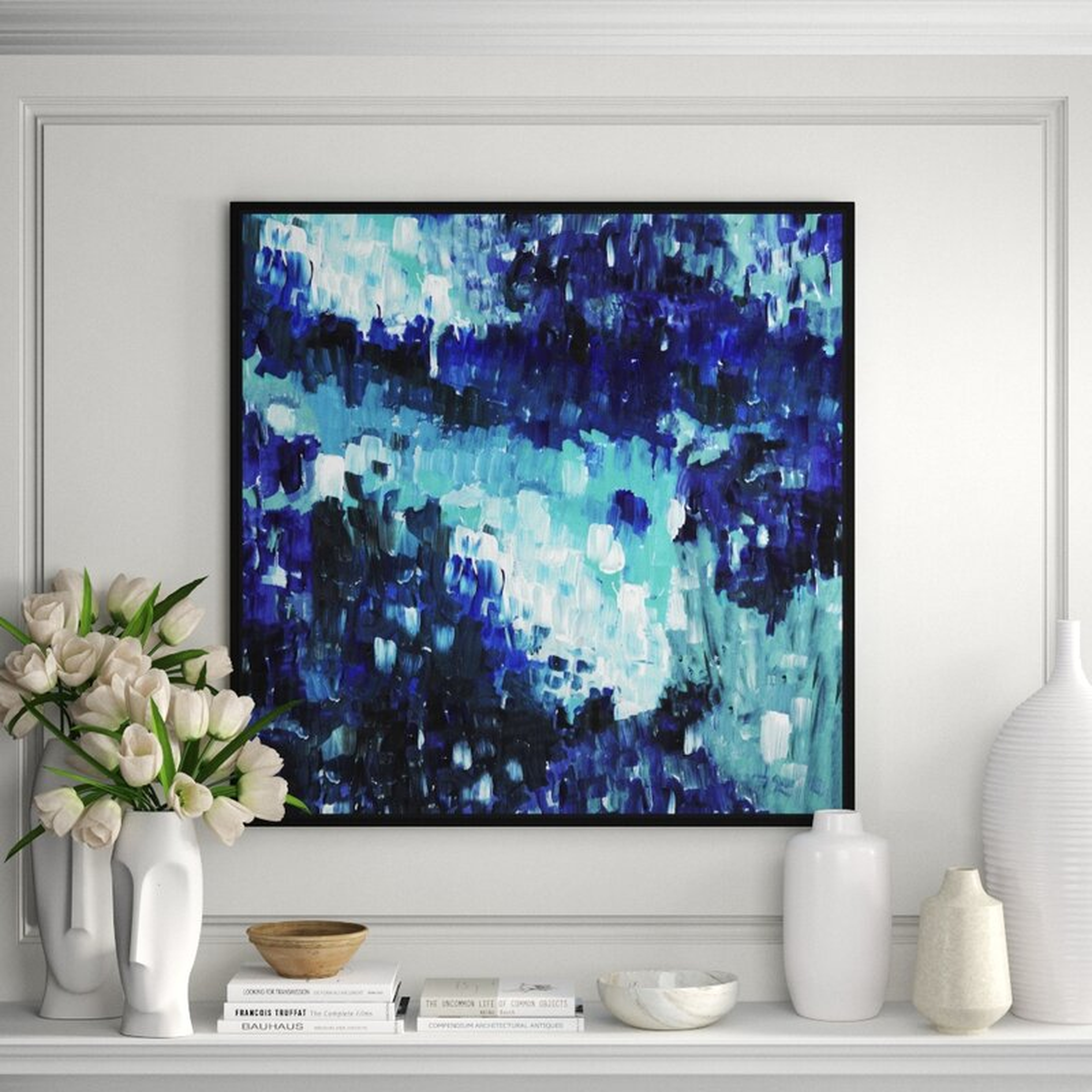 JBass Grand Gallery Collection Elements V - Floater Frame Painting on Canvas - Perigold