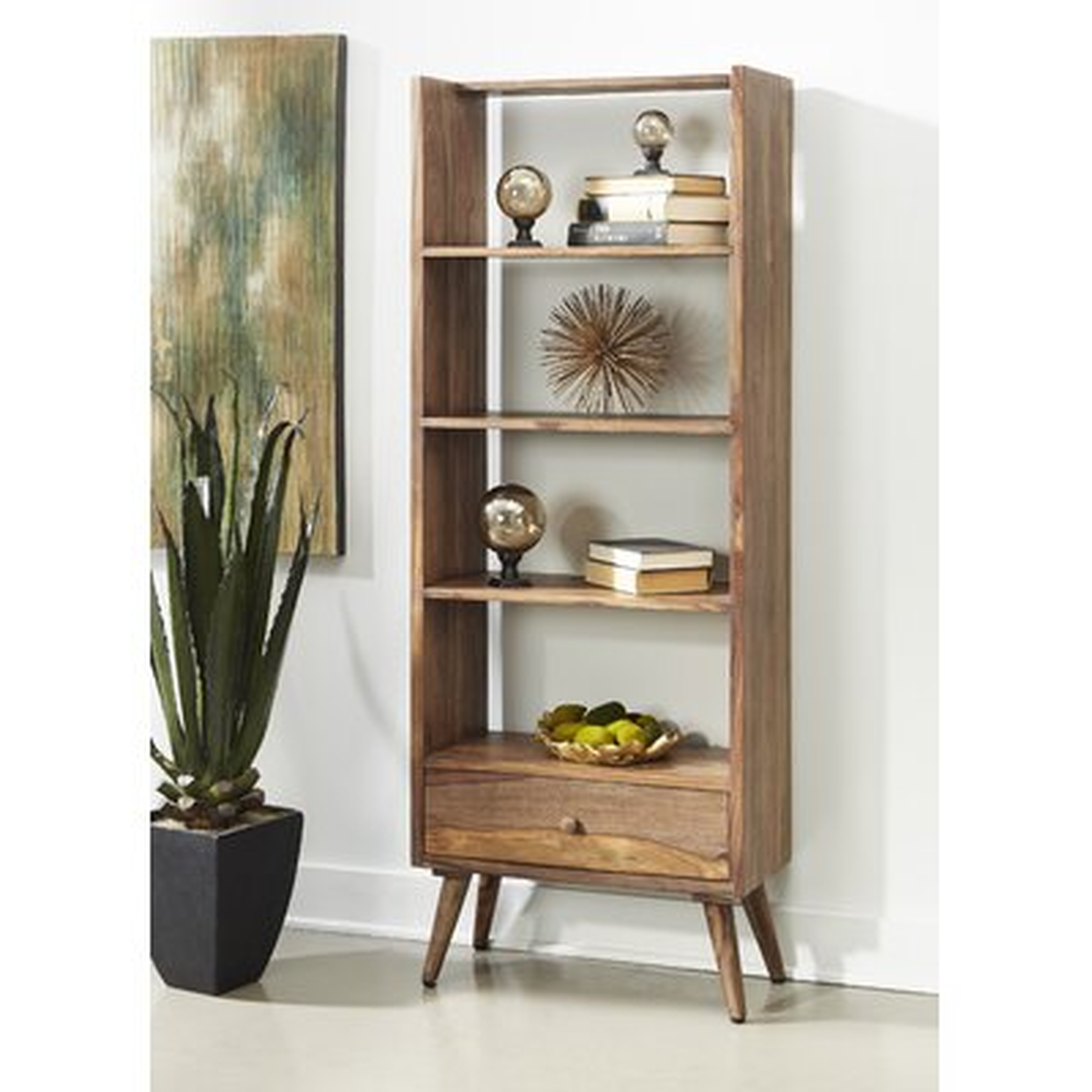 Esperanza 63.5" H x 24" W Solid Wood Standard Bookcase - Wayfair