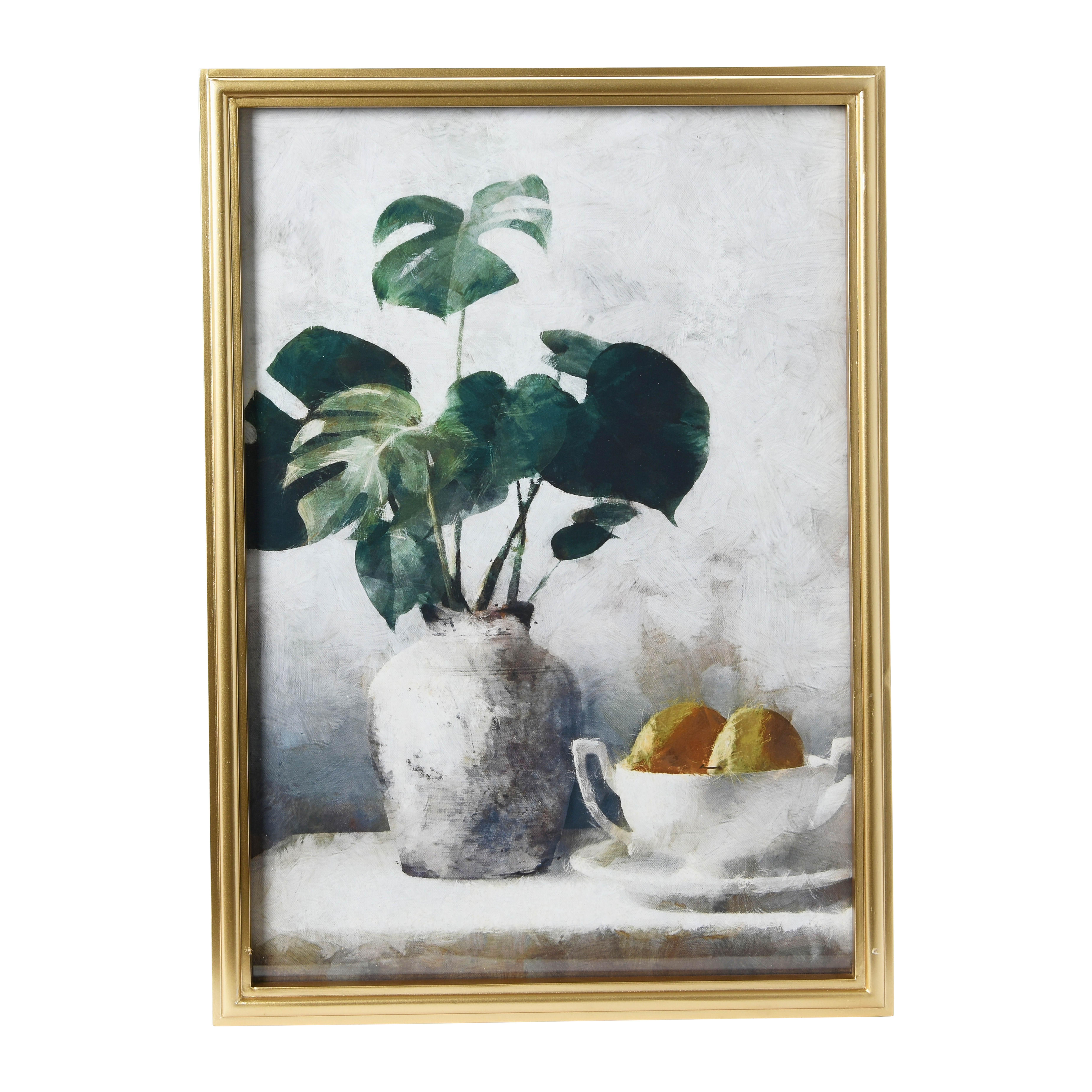 Vintage Reproduction Still Life Print with Solid Wood Frame - Creative Co-Op