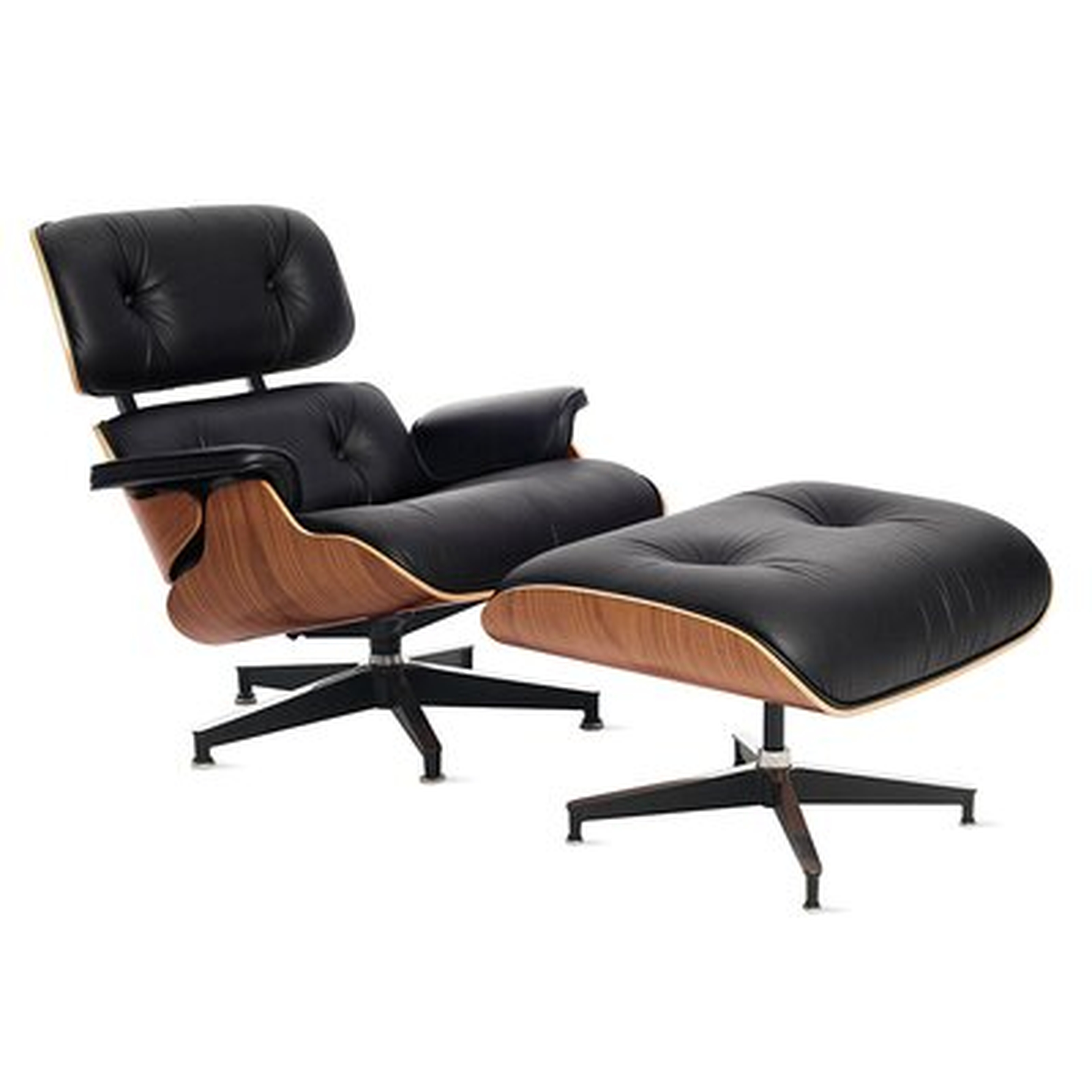 Sueann 31.9" W Tufted Genuine Leather Top Grain Leather Swivel Lounge Chair and Ottoman - Wayfair
