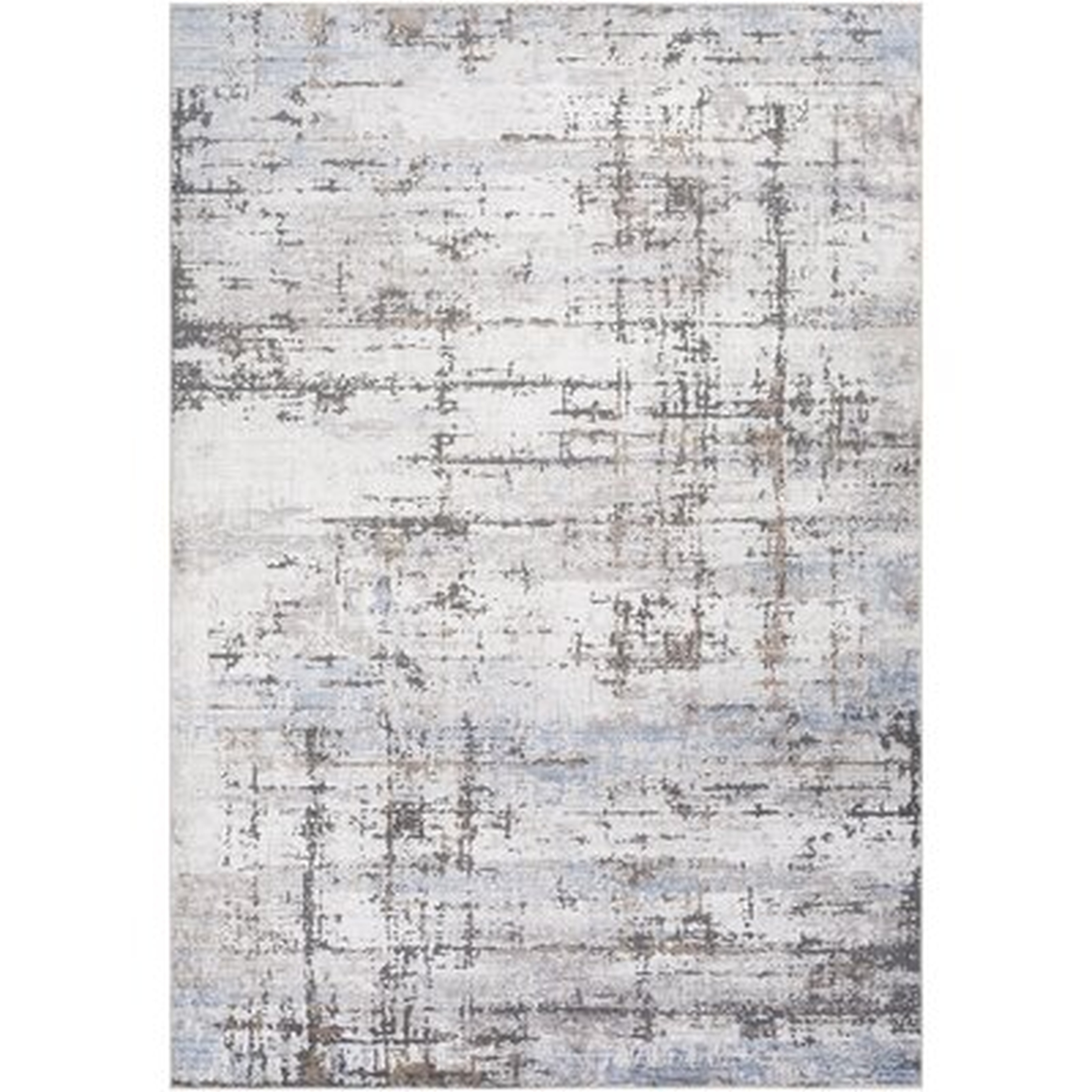 Barefield Abstract Gray/Blue Area Rug - Wayfair