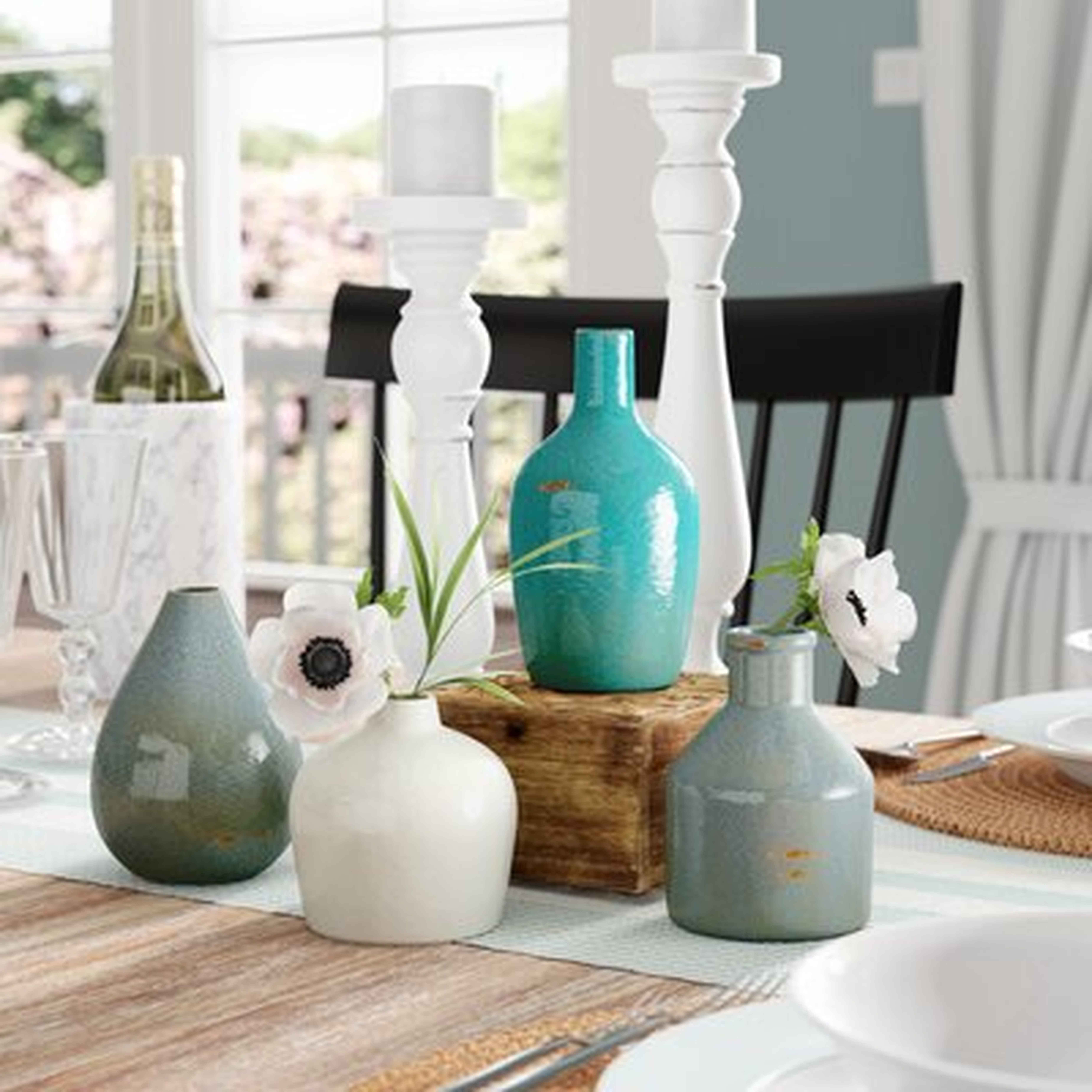 Weon 4 Piece Ceramic Table Vase Set - Wayfair
