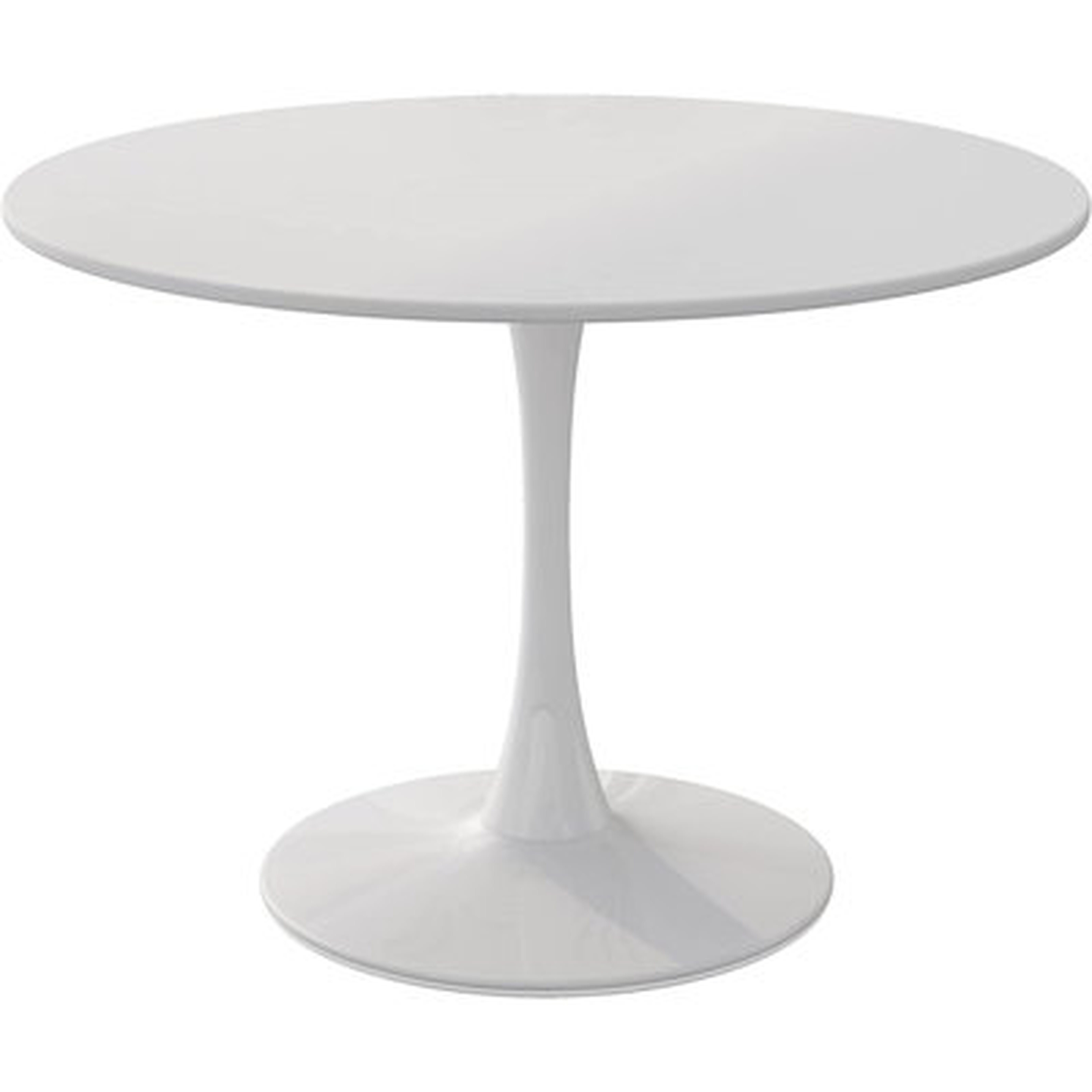 42" Modern Round Dining Table With MDF Table Top, Metal Base Pedestal Table Table Kitchen Table For 4-6 Person, Small Space Home, End Table Leisure Coffee Table - Wayfair
