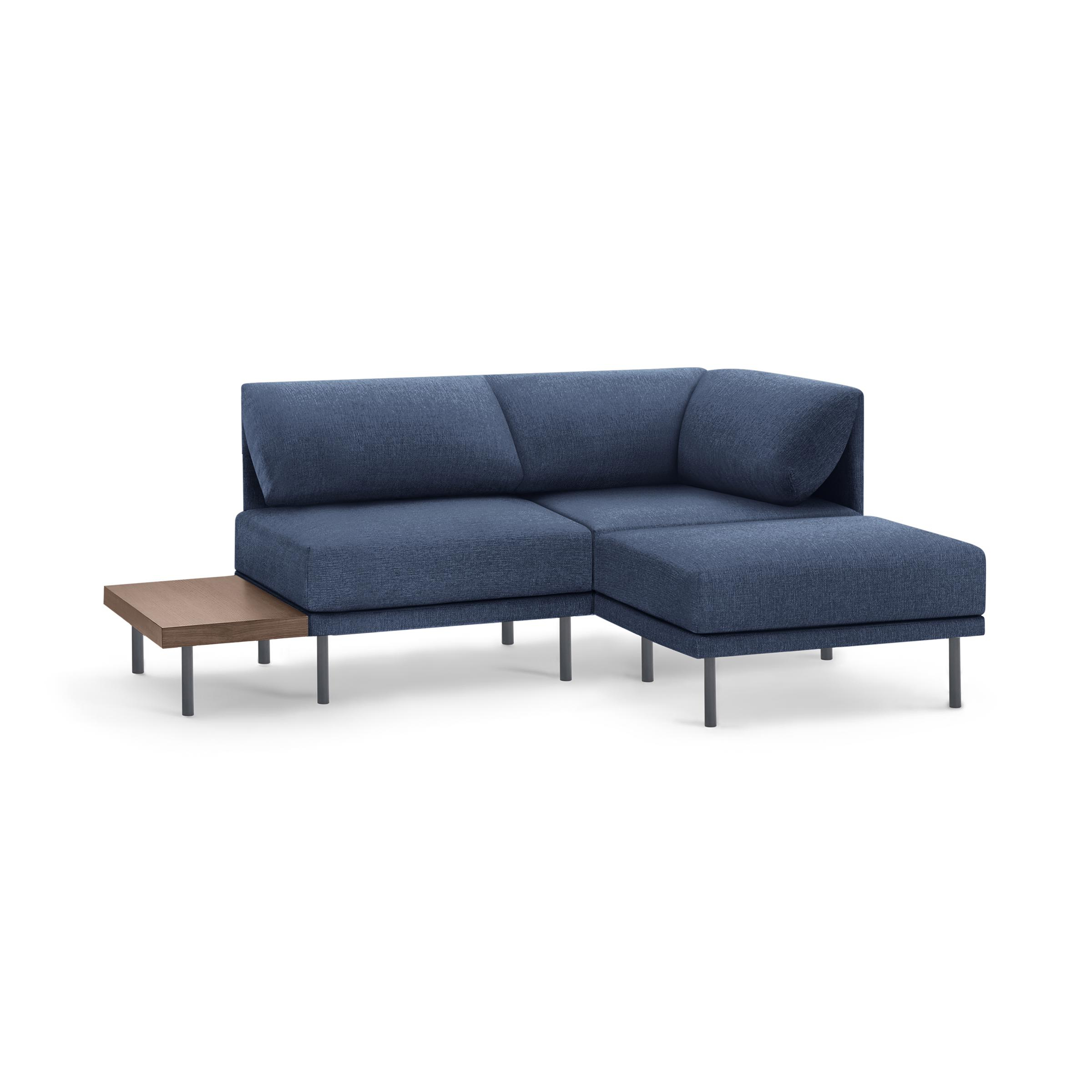 Burrow Range 3-Piece One Arm Sectional Lounger with Table - Burrow