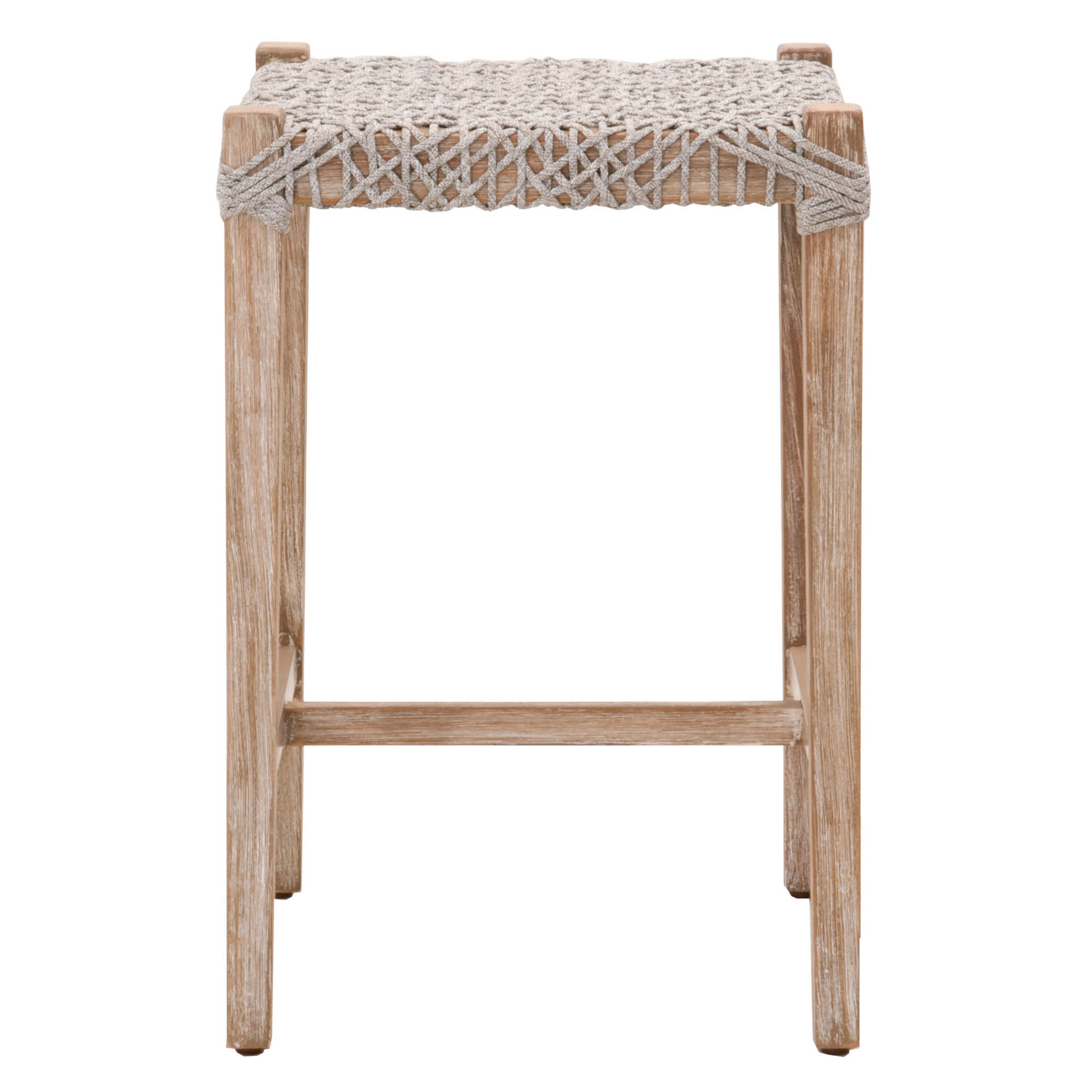 Costa Backless Counter Stool, Taupe & Gray Mahogany - Alder House