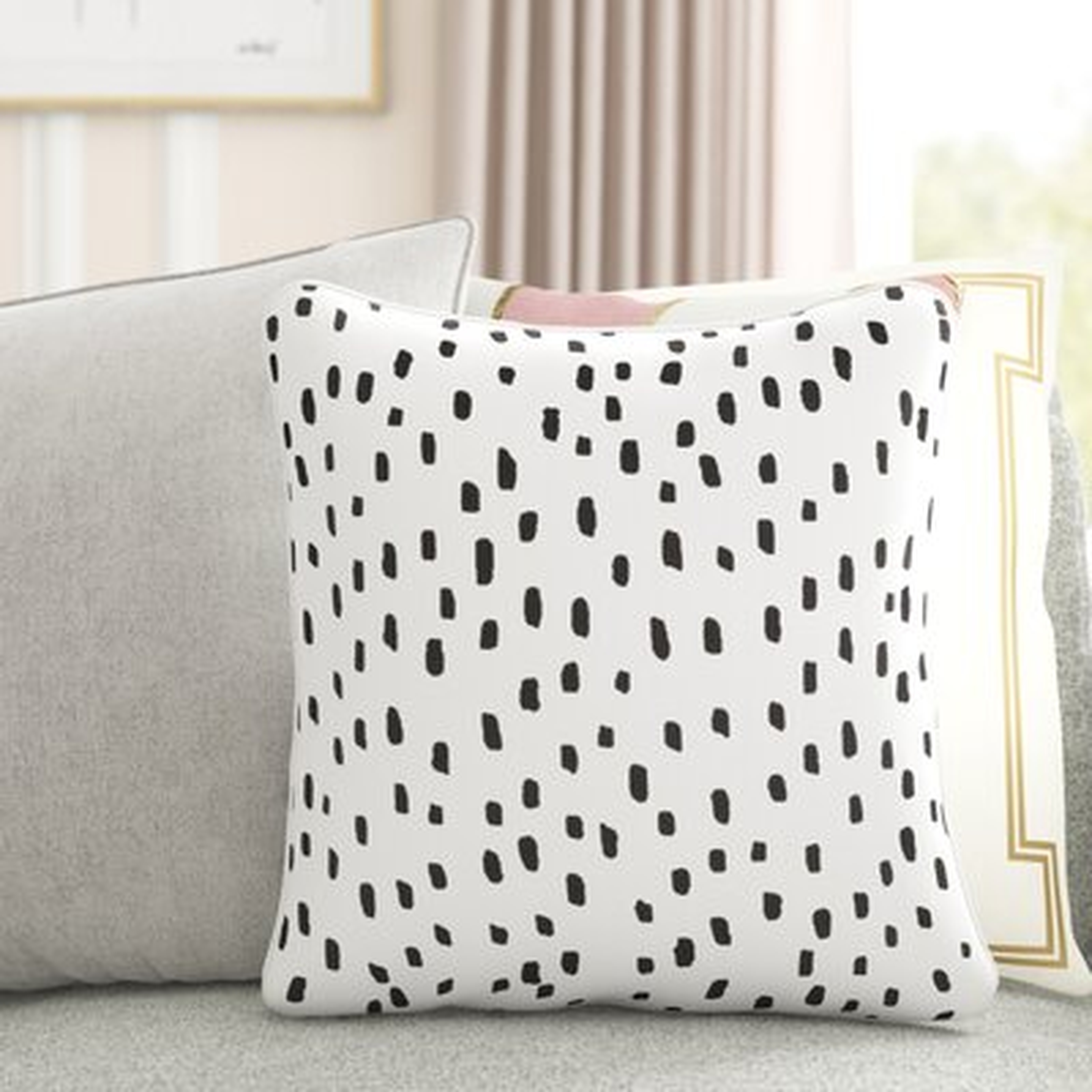 Glenwood Dalmatian Dot Cotton Animal Print Throw Pillow Cover - Wayfair