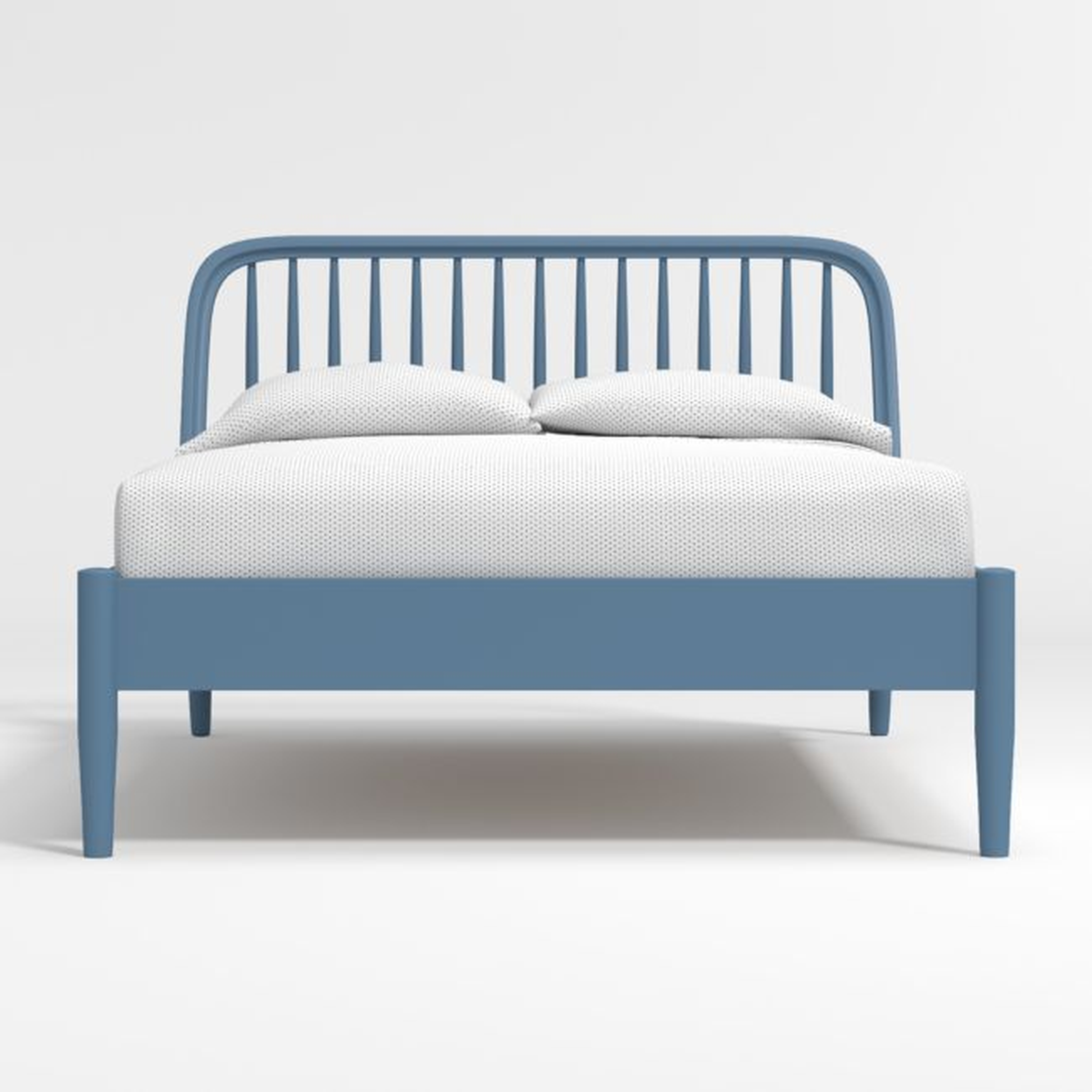 Bodie Blue Spindle Full Bed - Crate and Barrel