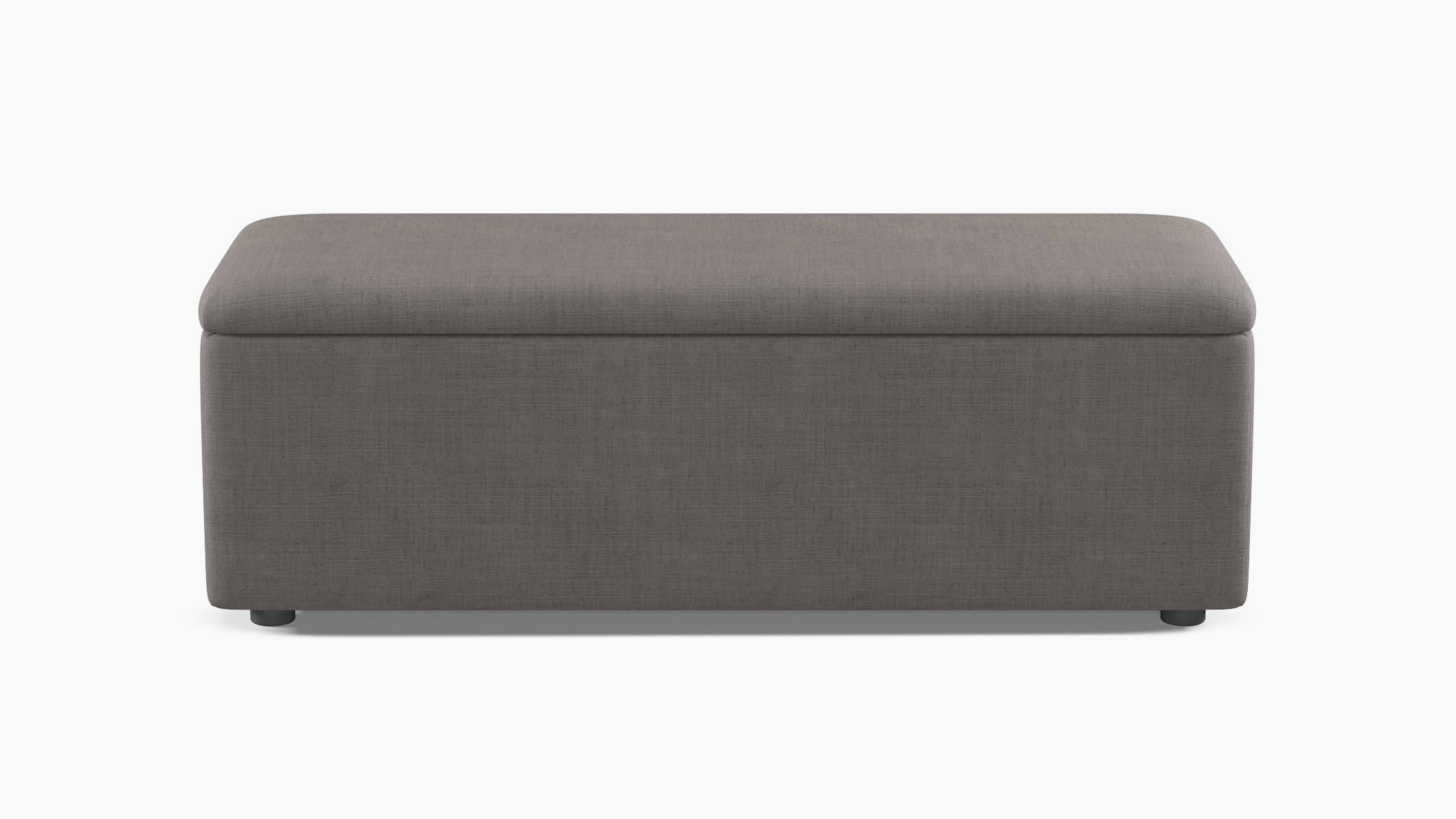 Classic Storage Bench, Cobblestone Luxe Linen - The Inside